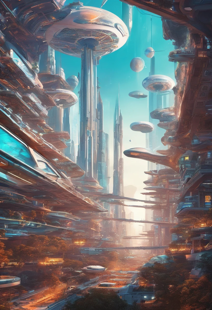 city   of the future, universe, technology, Magic, Reality,