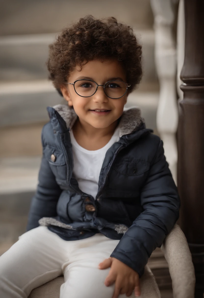 Homem: Arrysson, 42 anos, alto, round eyeglasses, com barba rala, de cor branca, olhos castanhos claros, pouco cabelo. Mulher: Arianny, 35 anos, alta, de cor morena clara, muito cabelo, bonita. Crianca: Vitor, 8 anos, de cor branca, cabelo curto castanho, olhos castanhos claros, magro, bonito. barnet: Gabriel, 2 anos, fofinho, de cor branca, risonho em uma casinha aconchegante no vale, ao fundo um dia ensolarado, Destacando o Sol.