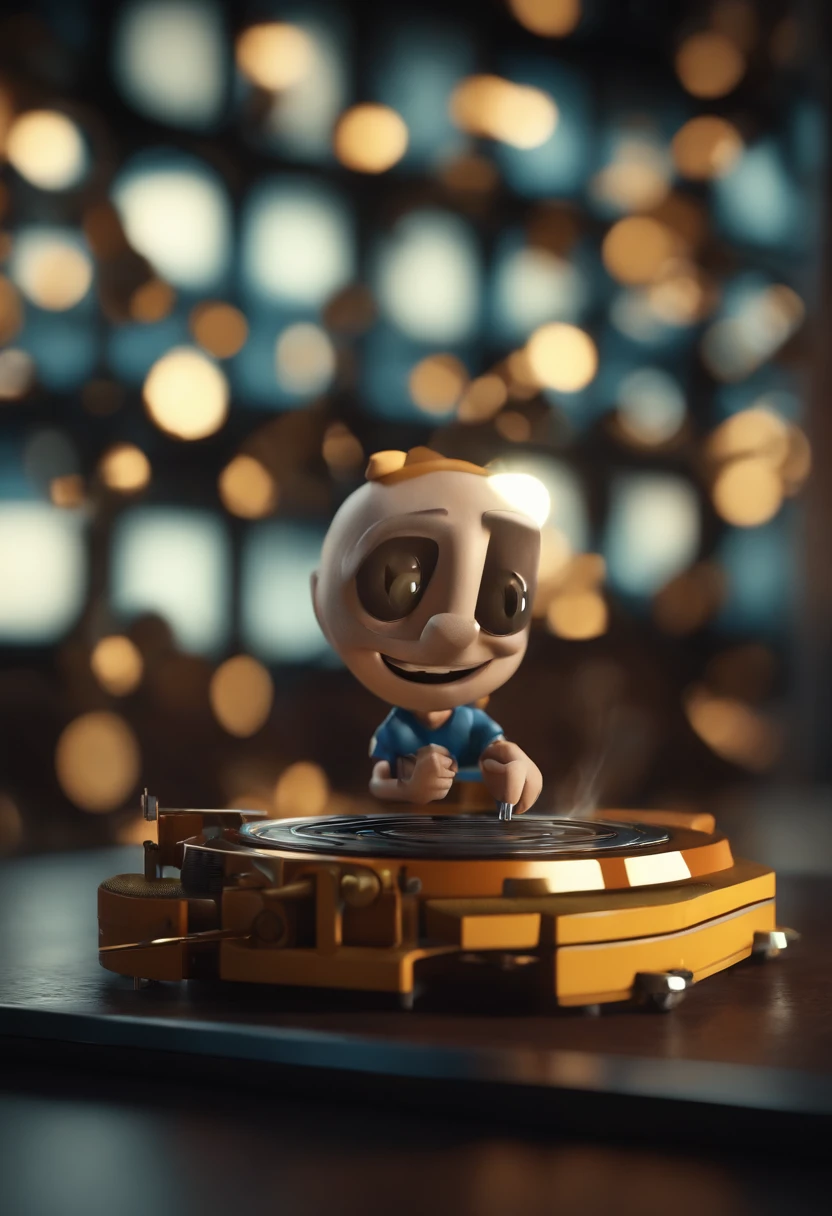 Offset Printing Machine. Caractere estilizado, animation style rendering, 3D estilizado, Arnold Maya render, 3 d render stylized, toon render keyshot, Personagem 3D, Personagem 3D, 3d rendering stylized, 3 d character render, personagem de desenho animado, Personagem de close up, (Estilo Pixar) (master part:1.2) (Bokeh) (melhor qualidade) (textura detalhada) (8k) (argila) (Cinematic lighting) (foco nítido