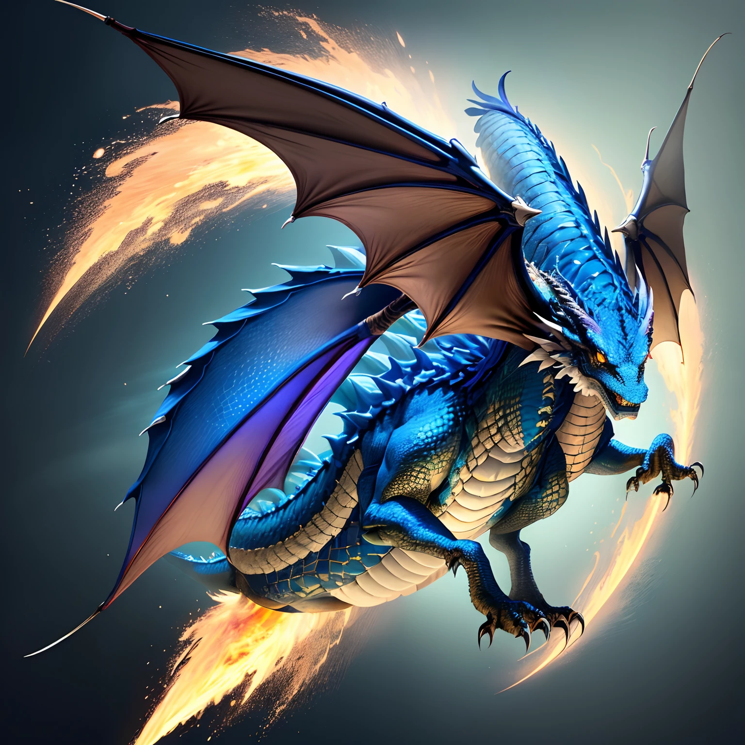 Dragon Volant surplombant le spectateur