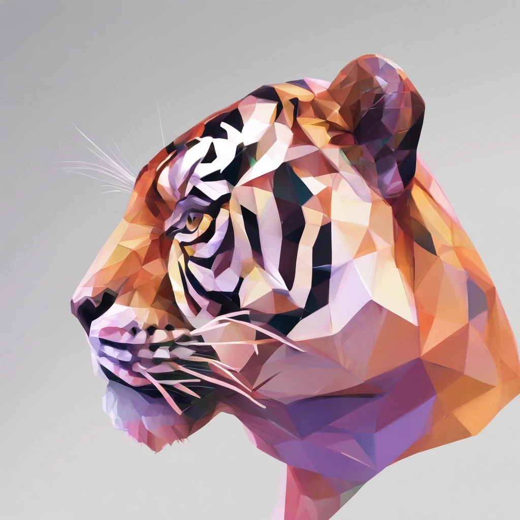 Alinhamento perfeito, Tigre pequeno bonito usando uma jaqueta，vasos de cristal，Rosa flor, wearing sunglasses, alegria, Standing position, beleza abstrata, Centrado, looking at the camera, Facing the camera, nearing perfection, Dynamic, altamente detalhado, liso, foco nítido, 8k, high-definition resolution, illustration, arte de Carne Griffiths e Wadim Kashin, fundo branco