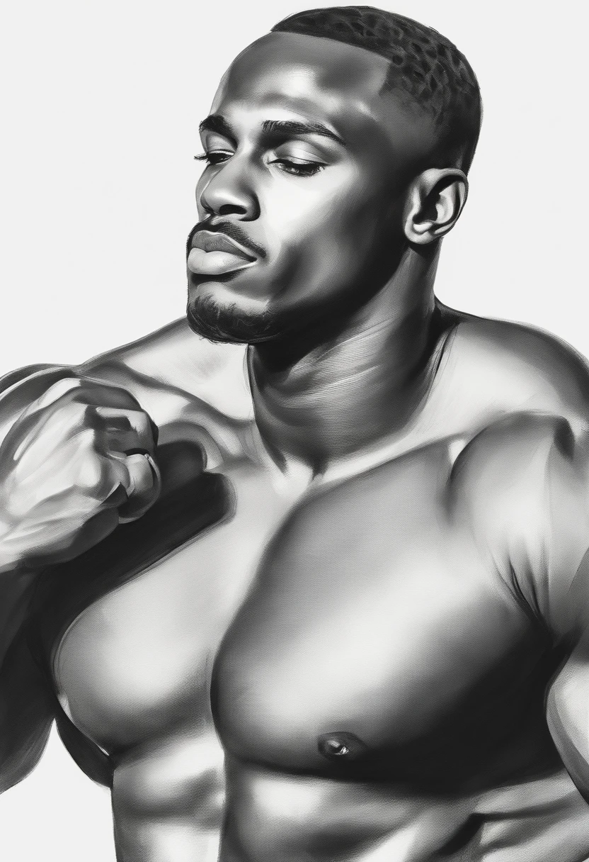 Rough charcoal sketch without background, musculoso Figura masculina,Postura de corrida,Arte de linha limpa,+linhas expressivas,In Expressive Sketch Painting Style, hatching, black and white sketch, hand-painted, estilo linear::Sketch note style sketch