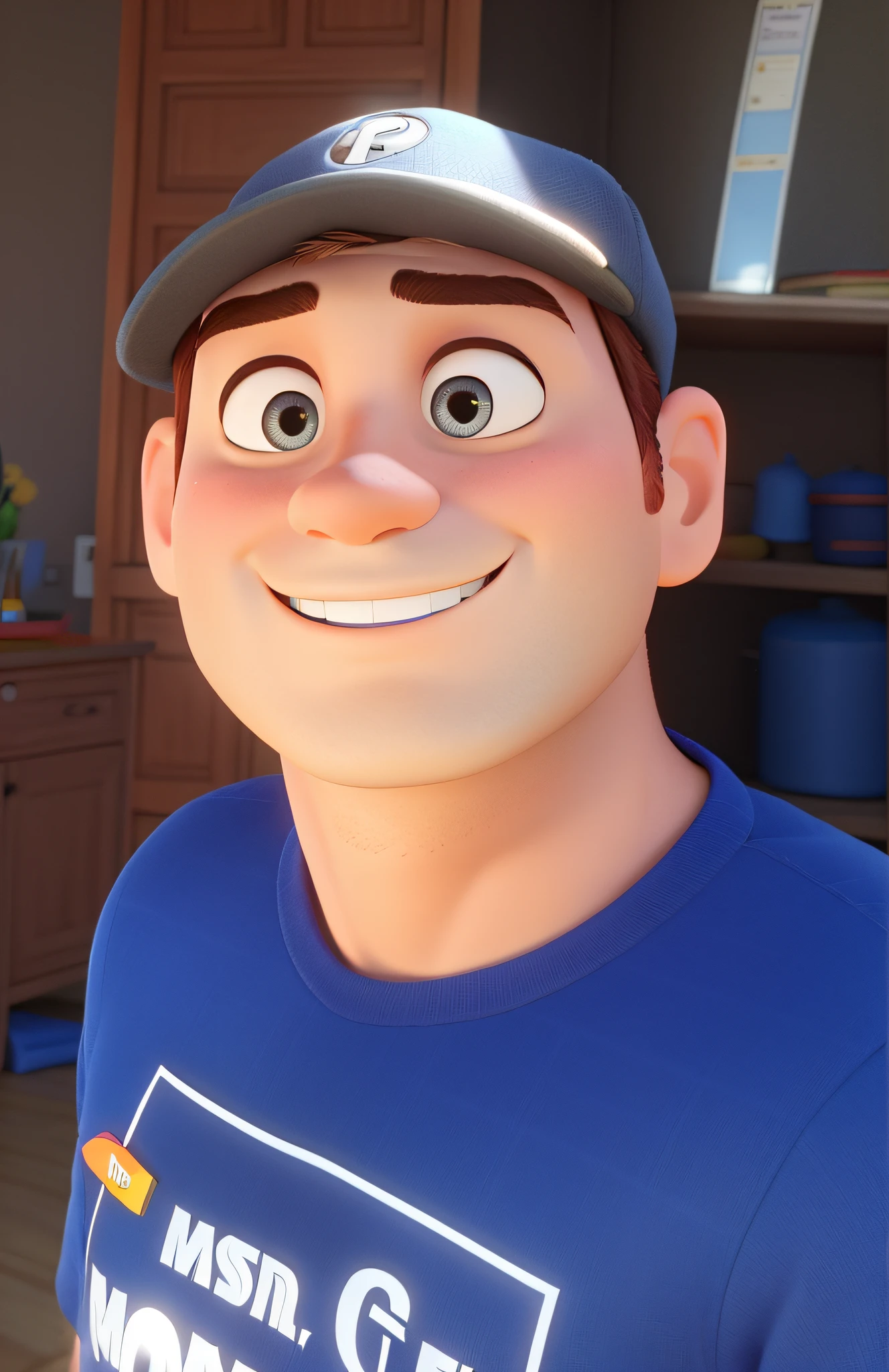 Um homem, Estilo Pixar, alta qualidade, best quality