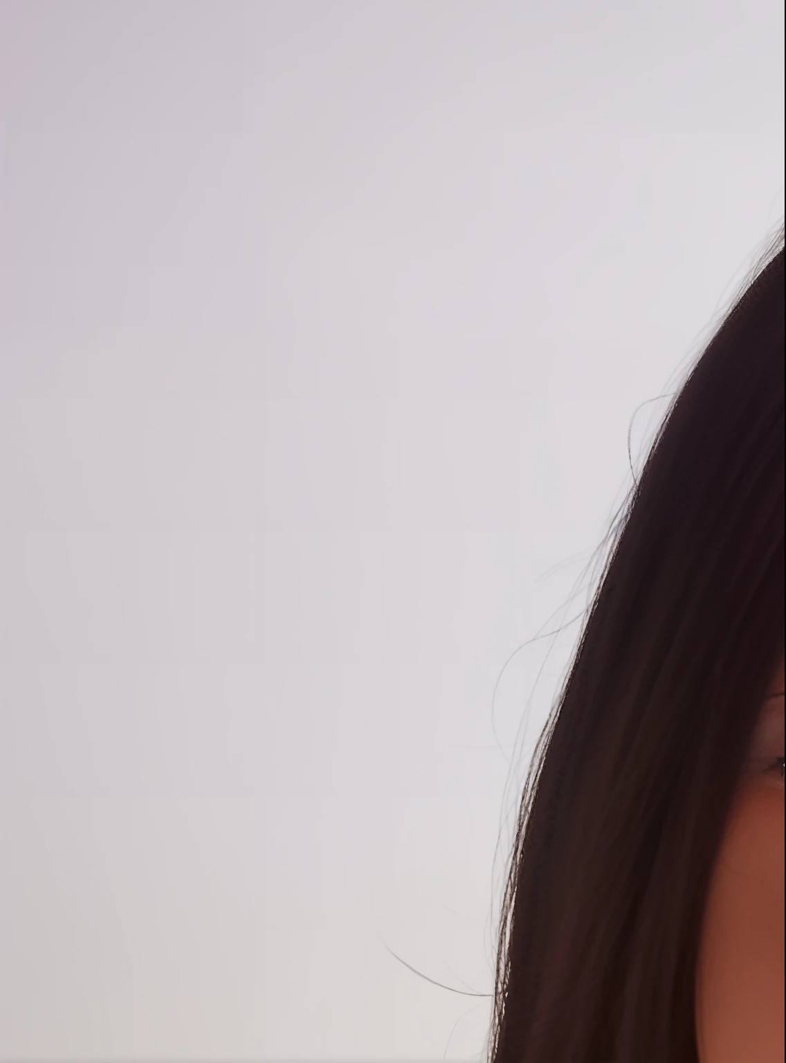 mulher arafed com longos cabelos vermelhos e uma camisa branca, selfie de uma jovem mulher, imagem frontal, com cabelo rosa, com cabelos ruivos, Fotografia selfie 8k, Directed by: Nandor Soldier, Ayahausca, Estefania Villegas Burgos, inspired by Emma Ríos, wearing pink hair bow, by Amelia Peláez