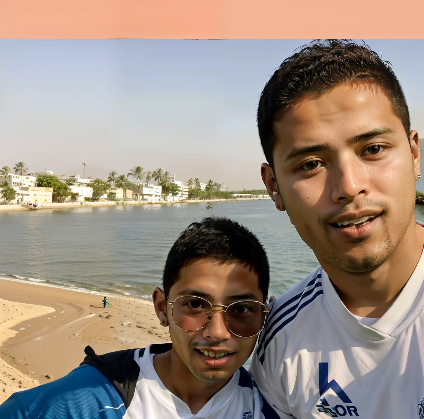 there is a man and woman standing next to each other, Mohamed Reda, River in front of you, Emad Mostaque, Mohamed Chahin, Ronaldo Luis Nazario da Lima, with a kid, Ronaldo Luis Nazario de Lima, caio santos, edu souza, Amr Elshamy, Directed by: Nandor Soldier