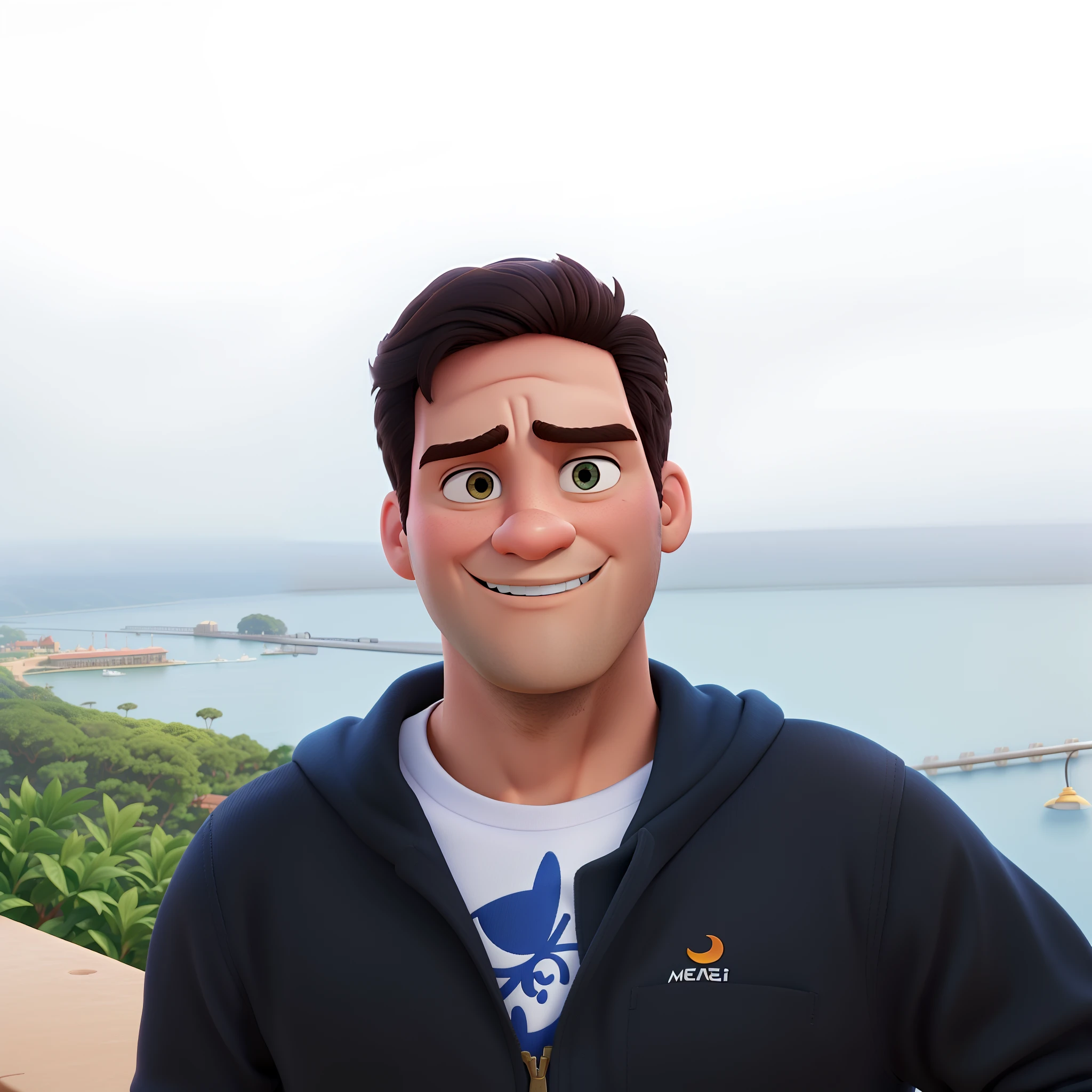 homem no estilo disney pixar, alta qualidade, melhor qualidade