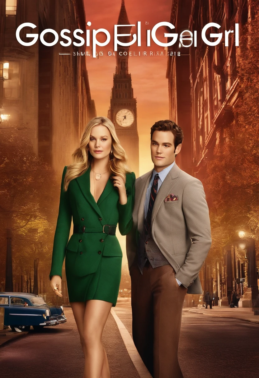 filme gossip girl 2023 estilo filmes Pixar, Com nome "gossip girl", poster, with credits