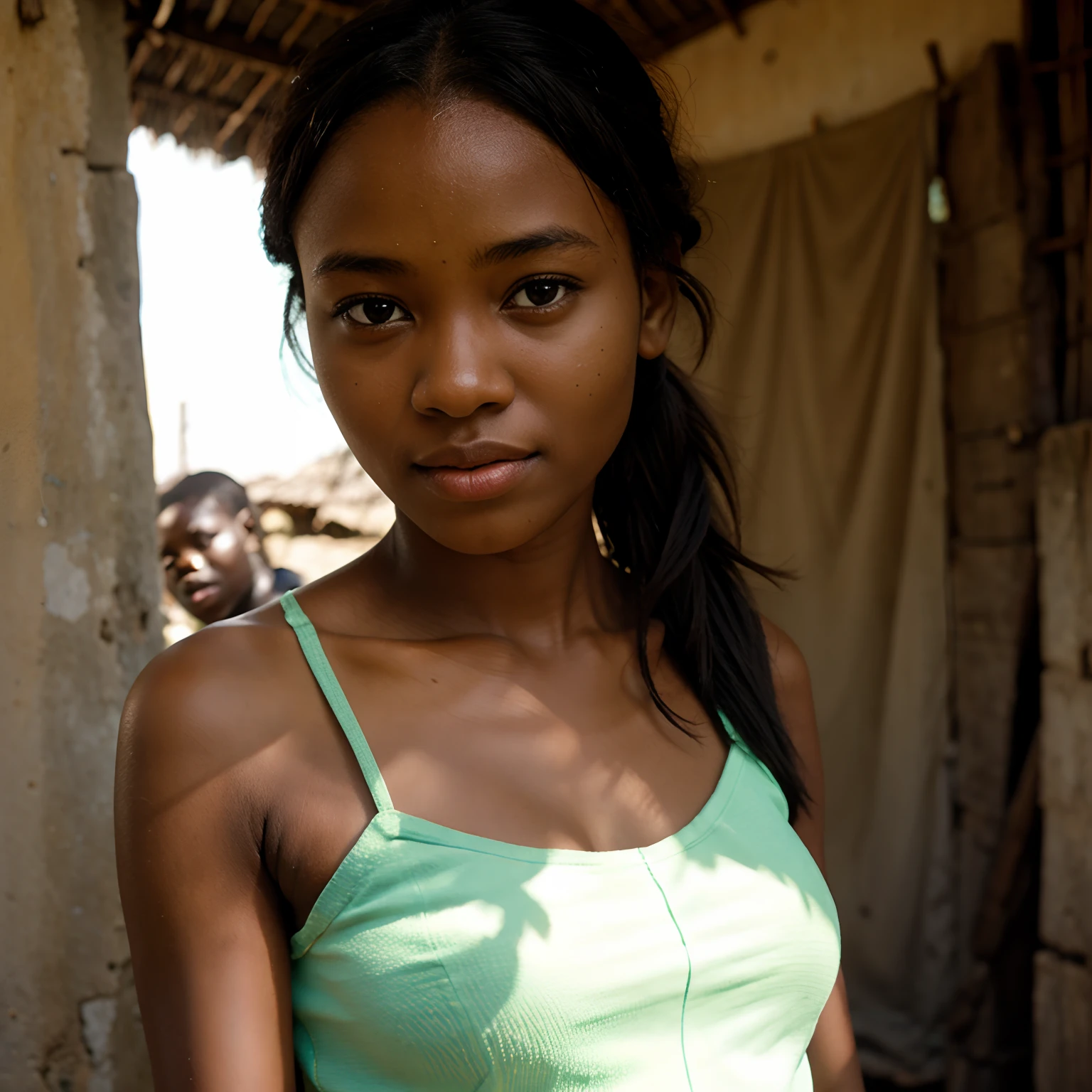 12 year old African girls small breasts