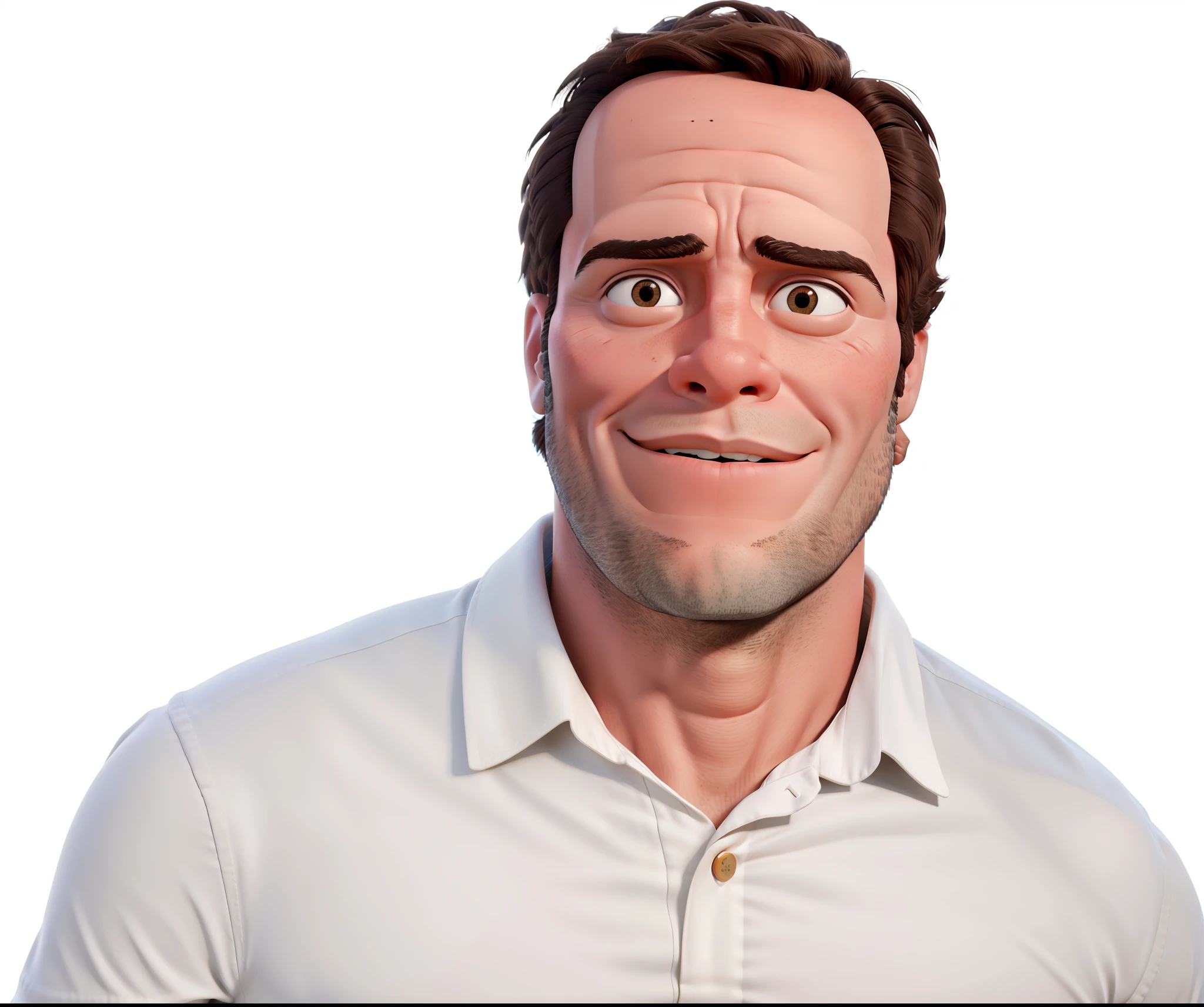 Imagem em alta qualidade, homem com rosto rustico