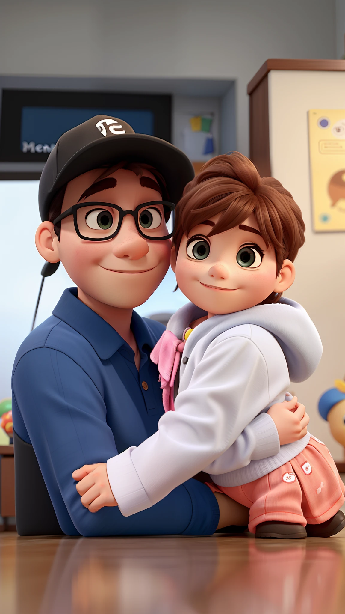 Estilo Pixar, alta qualidade, 11 anos, meninases.