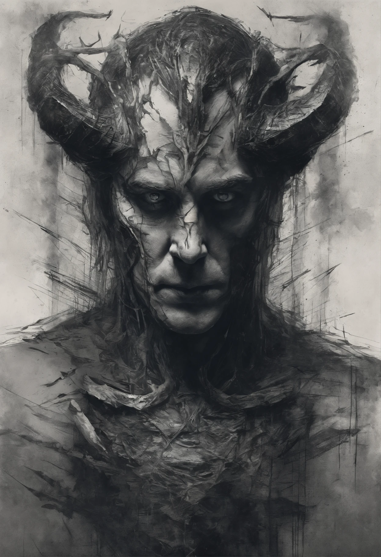 male Loki, inspired by Tom Hiddleston, Perfect centralization, coelho (franco)de Donnie, Standing position, beleza abstrata, Centrado, looking at the camera, Facing the camera, nearing perfection, triste, desespero, corpo inteiro, Dynamic, altamente detalhado, liso, foco nítido, 8k, high-definition resolution, illustration, arte de Carne Griffiths e Wadim Kashin, fundo branco