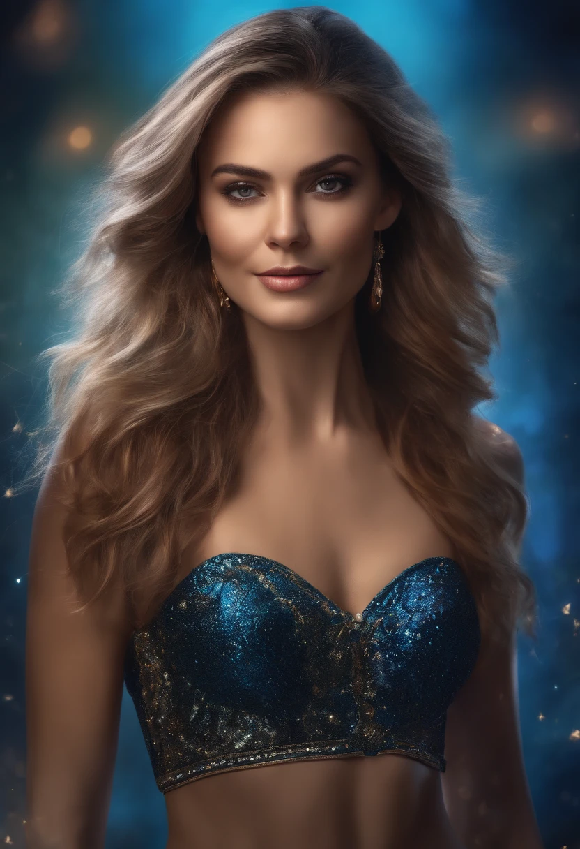 (Digital Dramatic Art:1.3) Of,(Energetic:1.3) portrait of female (snezanasakovic2:1.1) usando um quimono, Estilo-Sylvamagic, da moda,CGSetnation,art-station