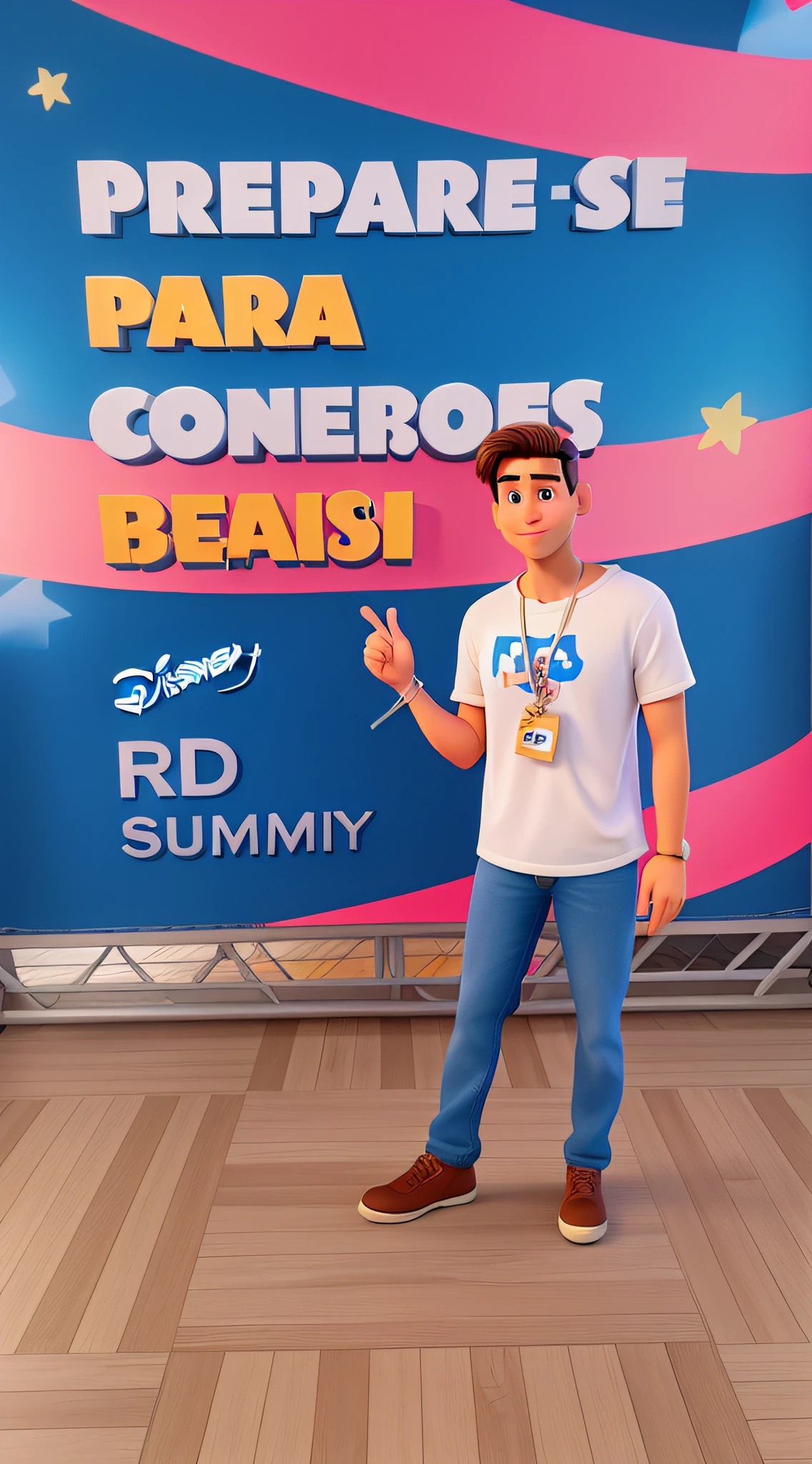 Um homem branco estilo disney pixar, alta qualidade, melhor qualidade