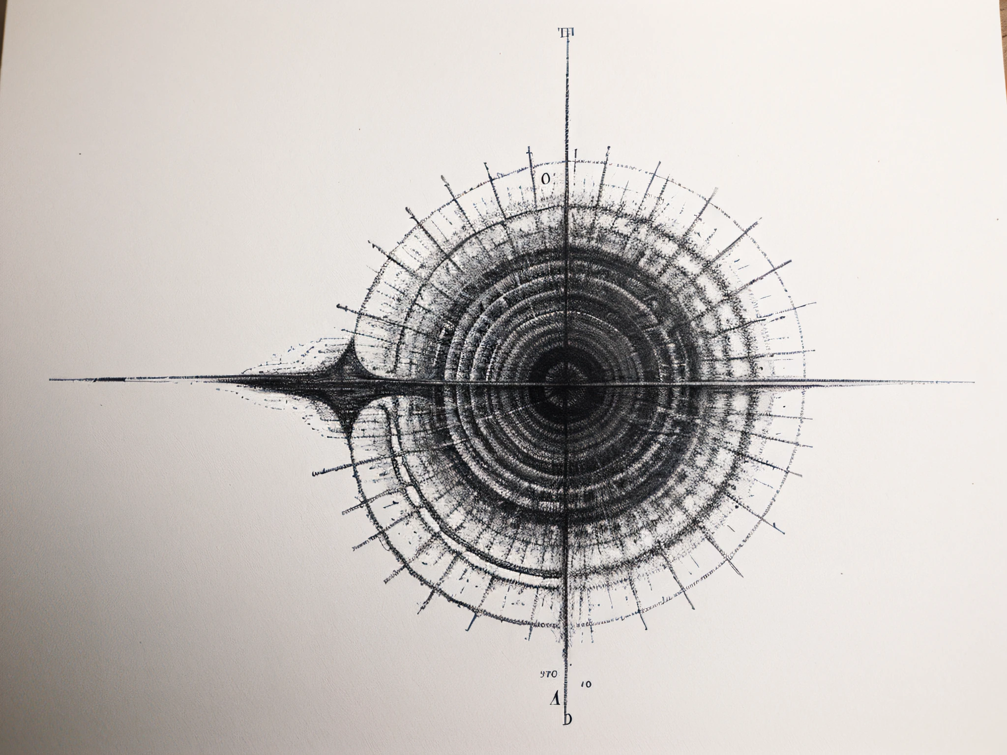 Typography drawing year 2001
