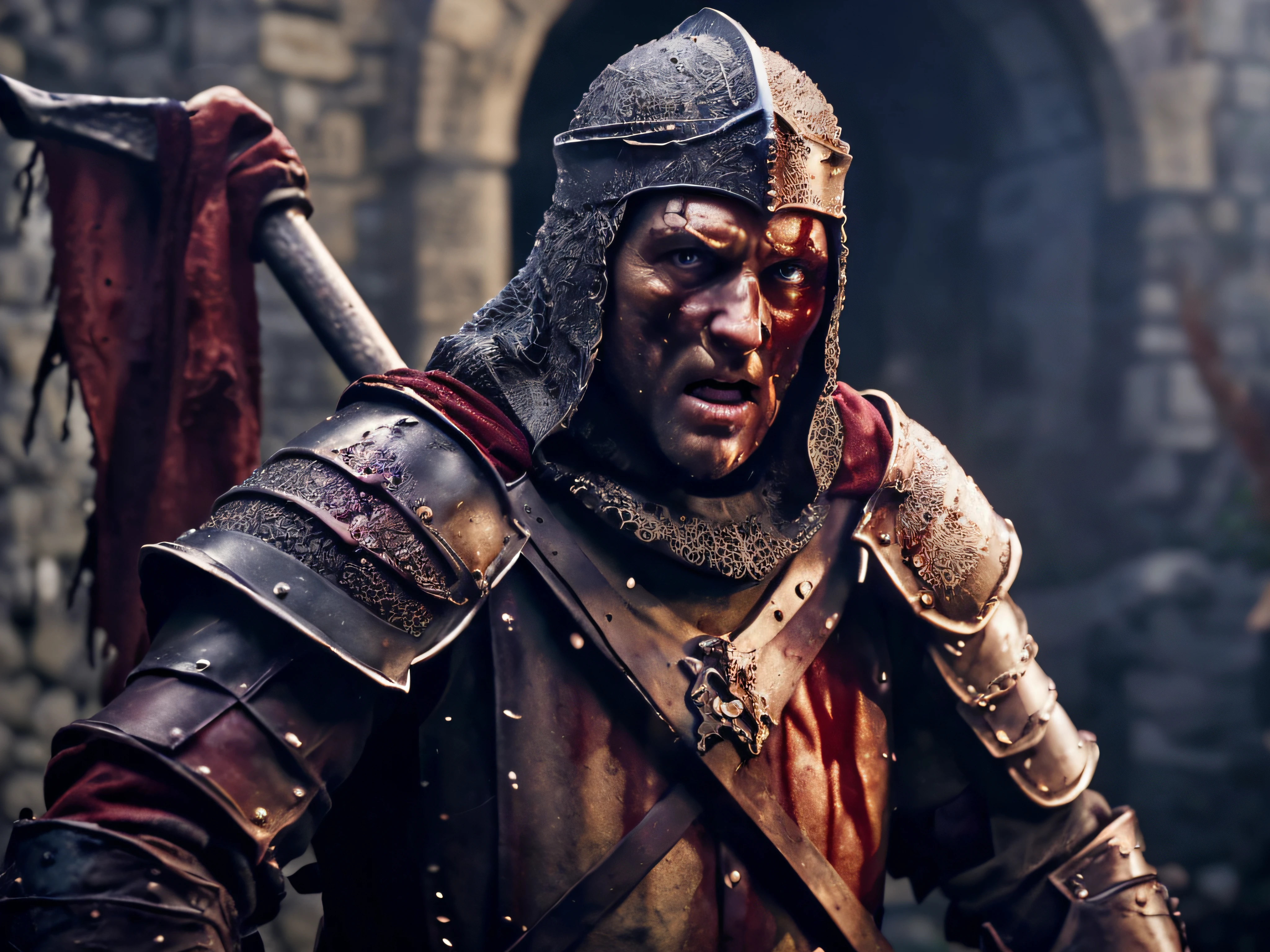 Imagem de Ultra Qualidade, 8k, melhor qualidade, Cena realista, ultra detailed elements, idade medieval