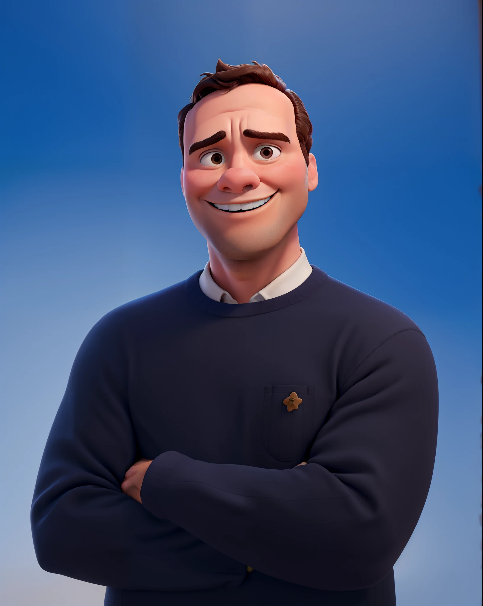 Um homem estilo Disney Pixar, alta qualidade, melhor qualidade