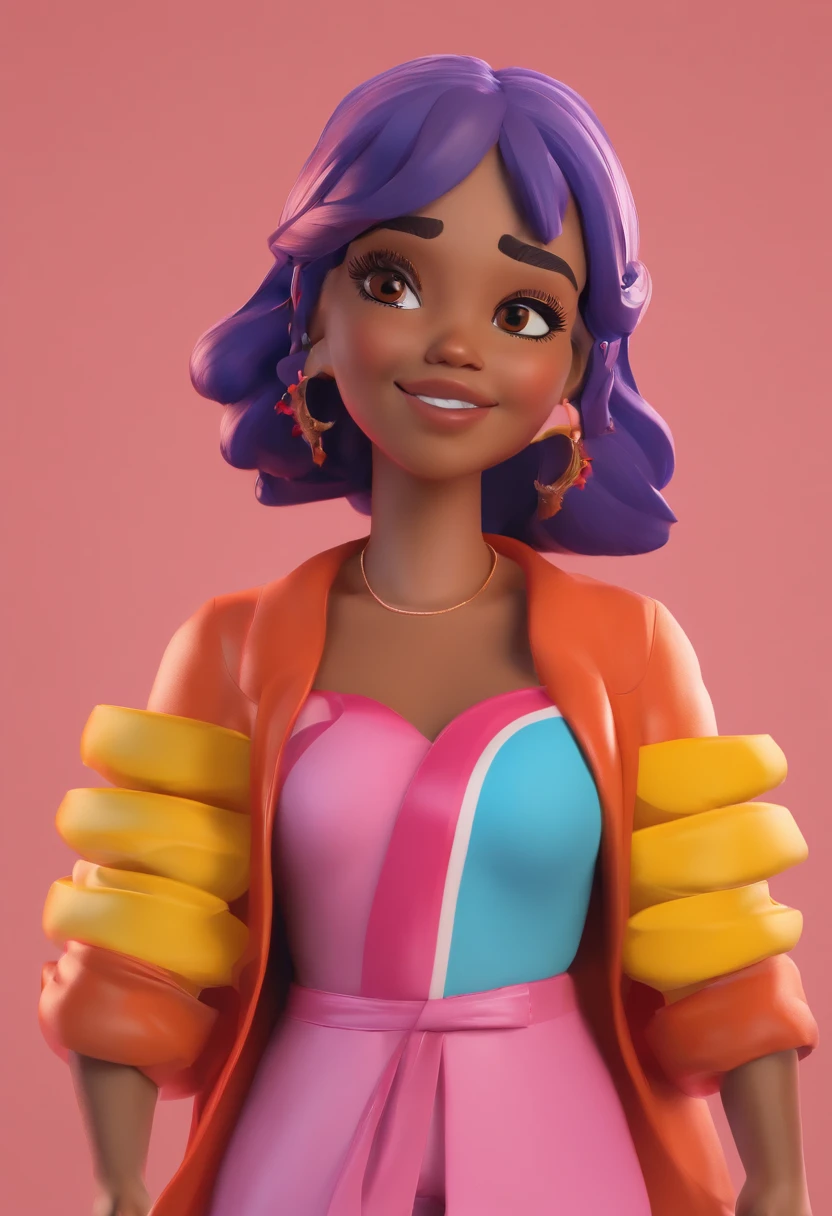 best quality, master part, fotorrealista, extremamente detalhado CG unidade 8k papel de parede, Chibi,1girl, moana,sozinho, cheio_corpo, sorrir, Olhando_em_visualizador, ao ar livre,