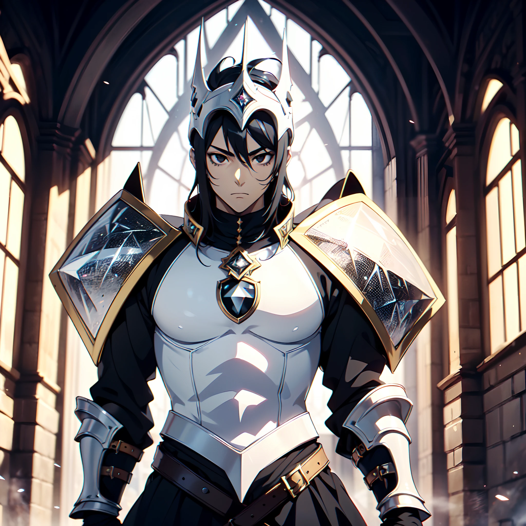 128K Ultra High Definition,
128K Ultra High Quality,
128K Ultra High Resolution,
Best Definition,
Best Quality,
Best Resolution,
Perfectly Detailed,
Perfectly Designed,
Extremely Detailed,
Extremely Designed,
Hyper Detailed,
Hyper Definition,
Hyper Quality,
Hyper Resolution,
Masterpiece,
(((Anime))),
Body Shot,
(((Boy))),
Handsome,
Muscular Body,
(((Black Mid Hair))),
(((Black Eyes))),
(((Hyper Detailed & Perfectly Designed With Ultra High Quality White Diamond Warlord Armor))),
(((Inside Of Medieval Royal Palace Background Scenery))),