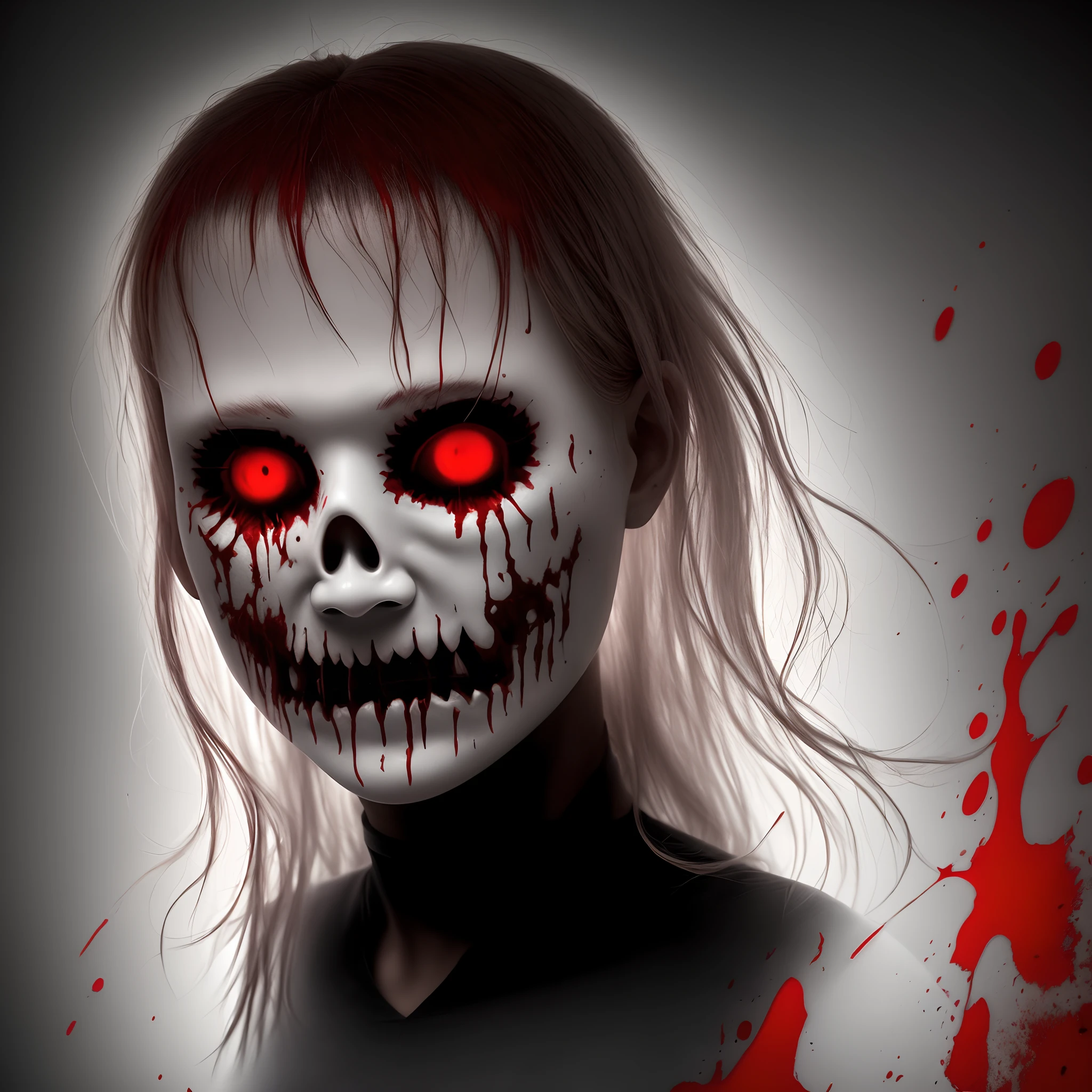 Scary looking zombies are going eyes