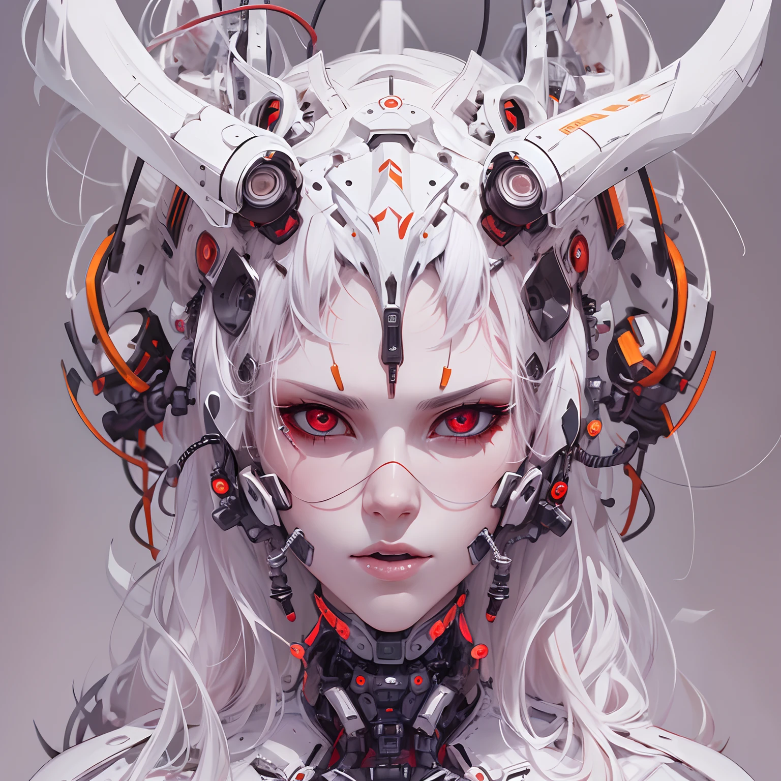 Mechanical Creature, ((Masterpiece, top quality, high resolution, highly detailed CG unified 8K wallpaper)), (huge stunning goddess shot, very hot and sexy, jaw-dropping beauty, perfect proportions, beautiful body, slim body beauty:1.3), A mechanical creature appears in a city and hunts humans, (a multi-legged creature covered in white armor all over its body, helmet-like head shape, multiple sensor-like eyes glowing red, squid-like lower body, tentacles, black and white body with a plastic sheen:1.5), brutal and emotionless,