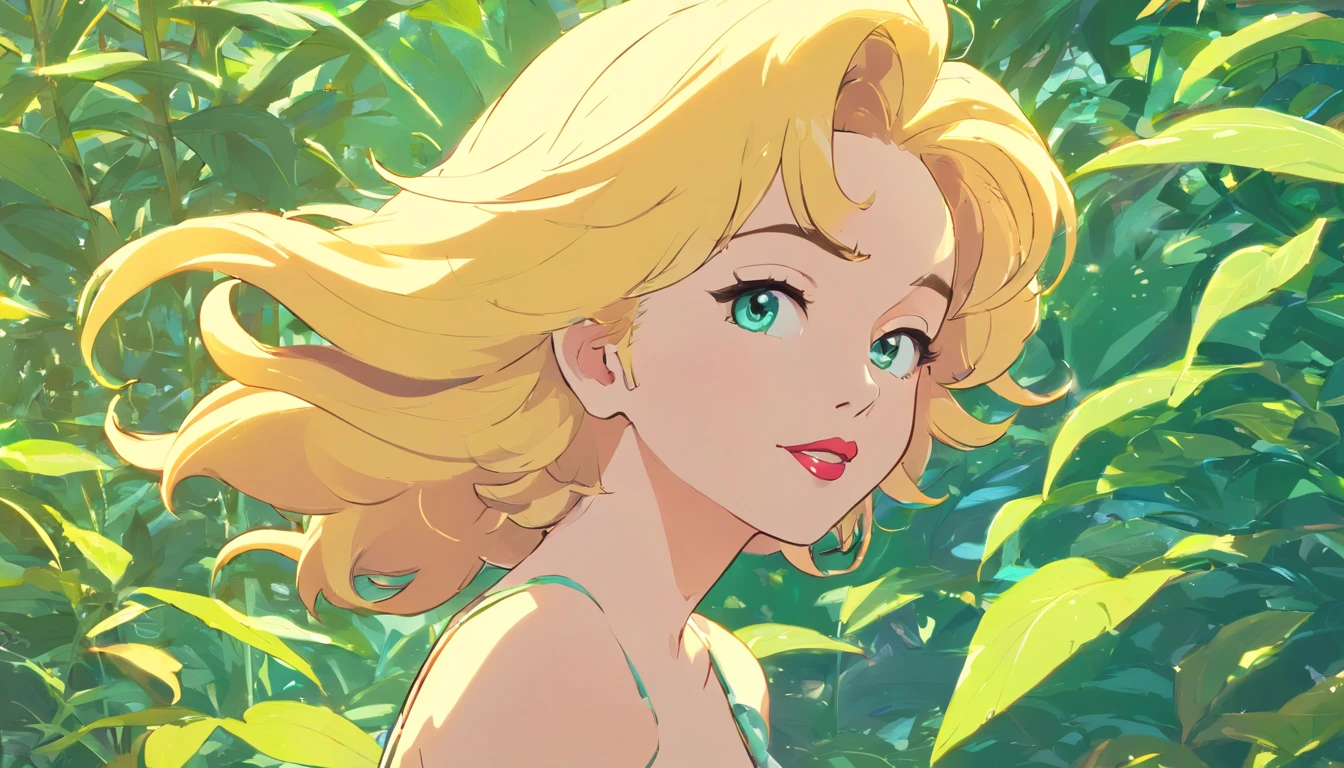Marylin Monroe, estilo vintage , Hyperdetailed botanical liter, Desenhista de linha, digital illustation, tinta pesada, Maximalist botany, A beautiful and aesthetically pleasing illustrative masterpiece, Post-editing of Topaz AI