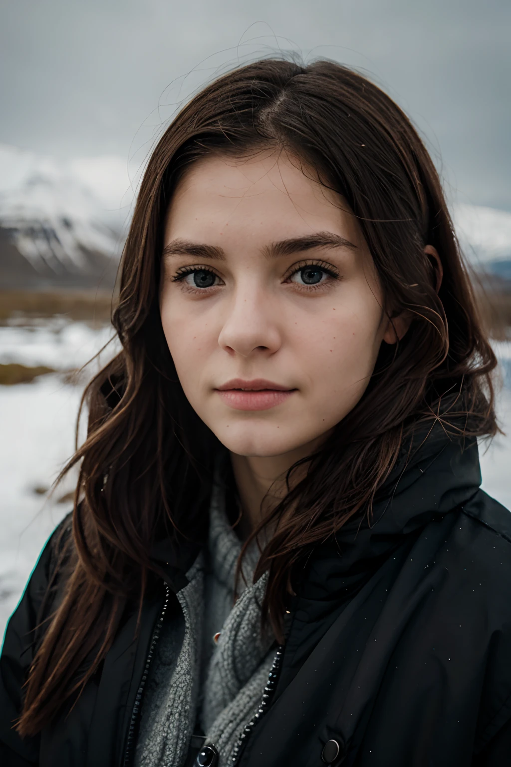 a portrait of a Girl from Iceland