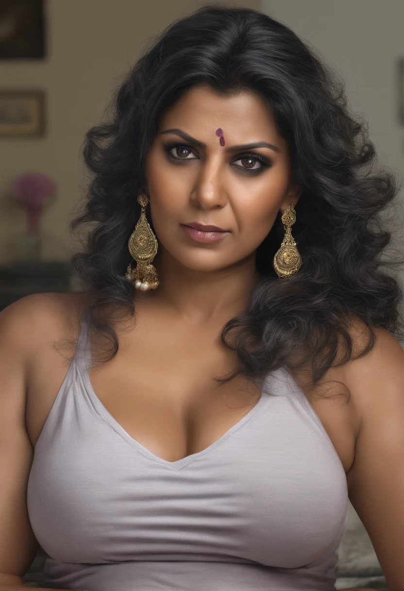 50yo mature MILF Anushka Shetty,((best quality)), ((masterpiece)), ((realistic)), sweat, alluring figure, bulging figure, thick charming lady, curvy, thick navel, full figured woman, eye kajal, massive breast, full body, styled hair, pierced eyes, female face,royal aura, trend on artstation , sharp focus, studio photo, intricate detail, very detailed, detailed eye, illustration, very detailed, sharp focus, digital render, professional, 4k