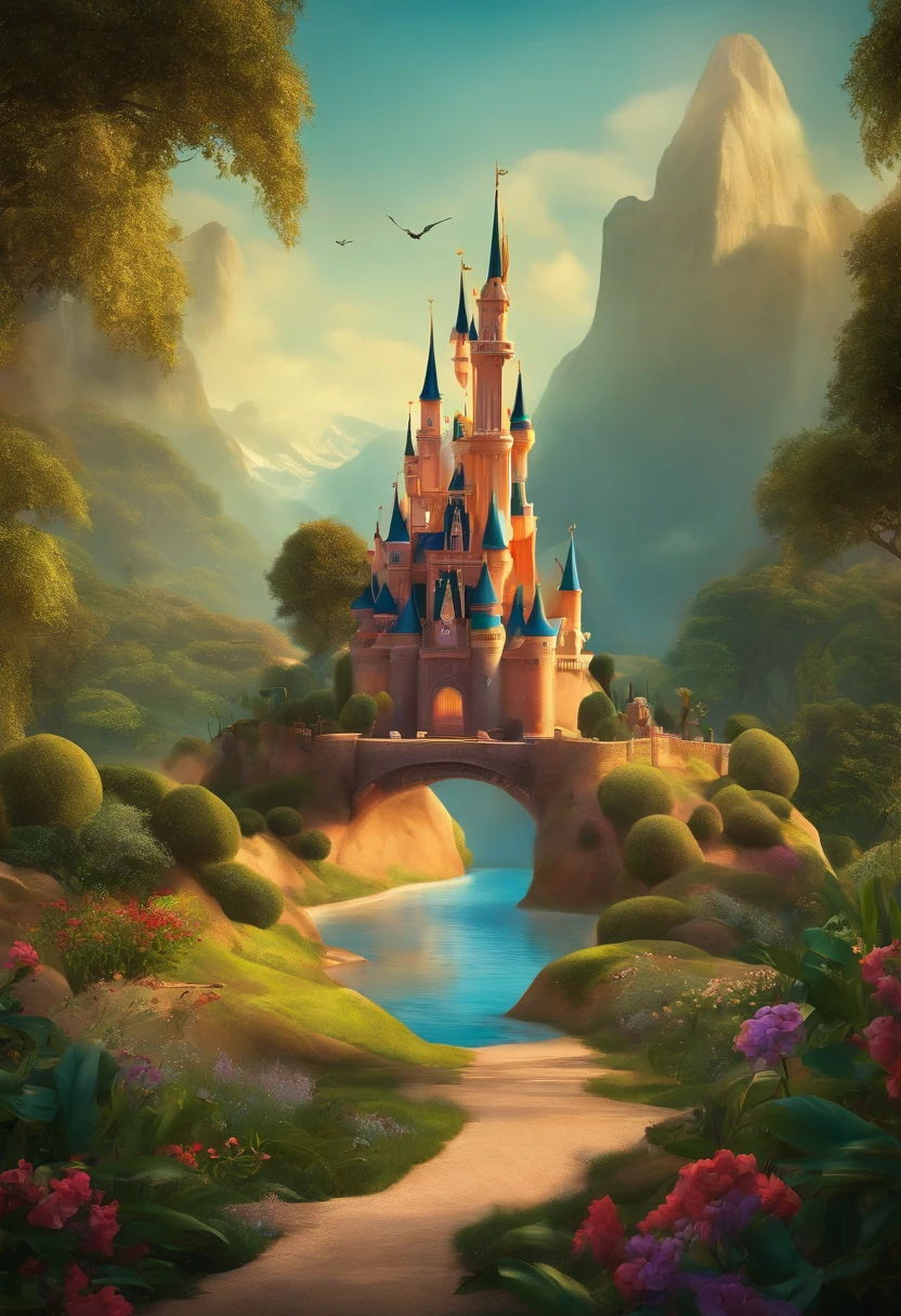 Create a disney animated style poster of semen