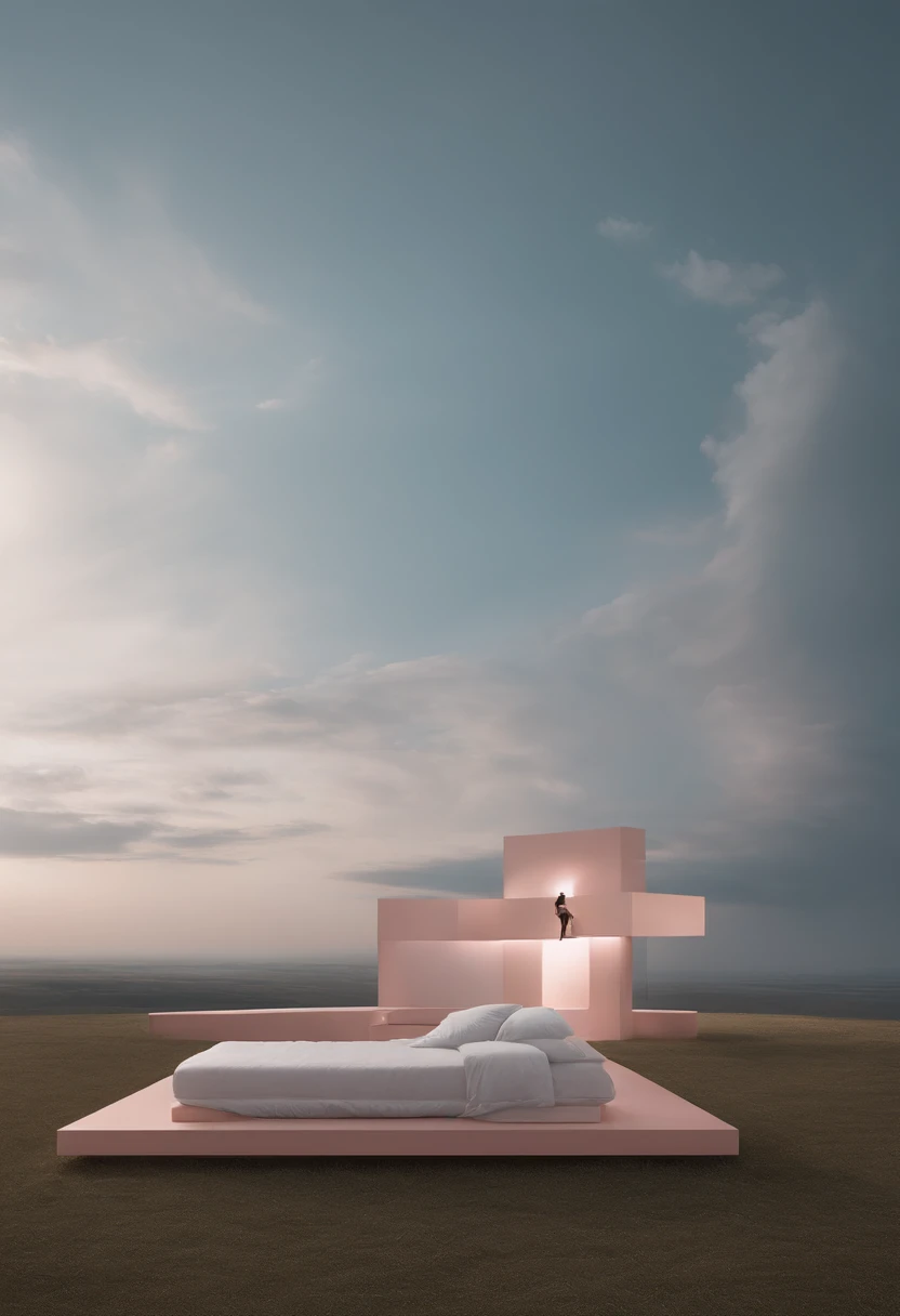 Deconstruction of the Self, Surrealismo hiper-realista, dreamscape,   award-winning masterpiece with incredible detail, Zhang Kechun, um vaporwave surreal ,  liminal space, altamente detalhado, Futurista extremamente detalhado, Cleveland (Ohio), cinemactic ,Rim lighting ,octan render, WVEBG1
