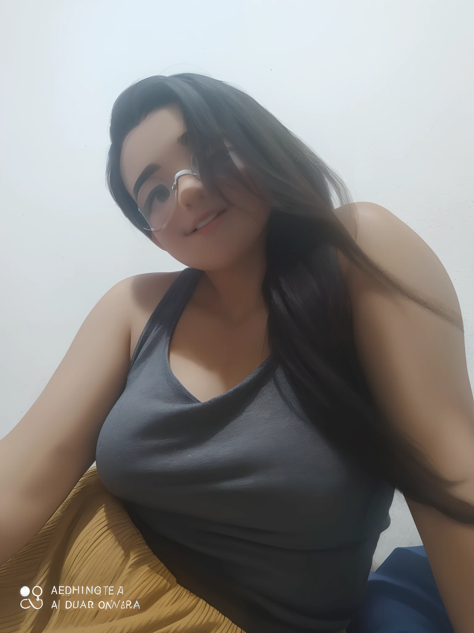 (Um pequeno peito:1.3),(master part, best quality:1.4), (Beautiful, aesthetic, perfeito, delicado, intrincado:1.2),((best quality)), ((master part)), (circunstanciado),(A high resolution:1.2), sala de aula, An adult female, Claudia Chever sorridente, camisa vermelha, saia branca, glasses, dobrar, angle of view,