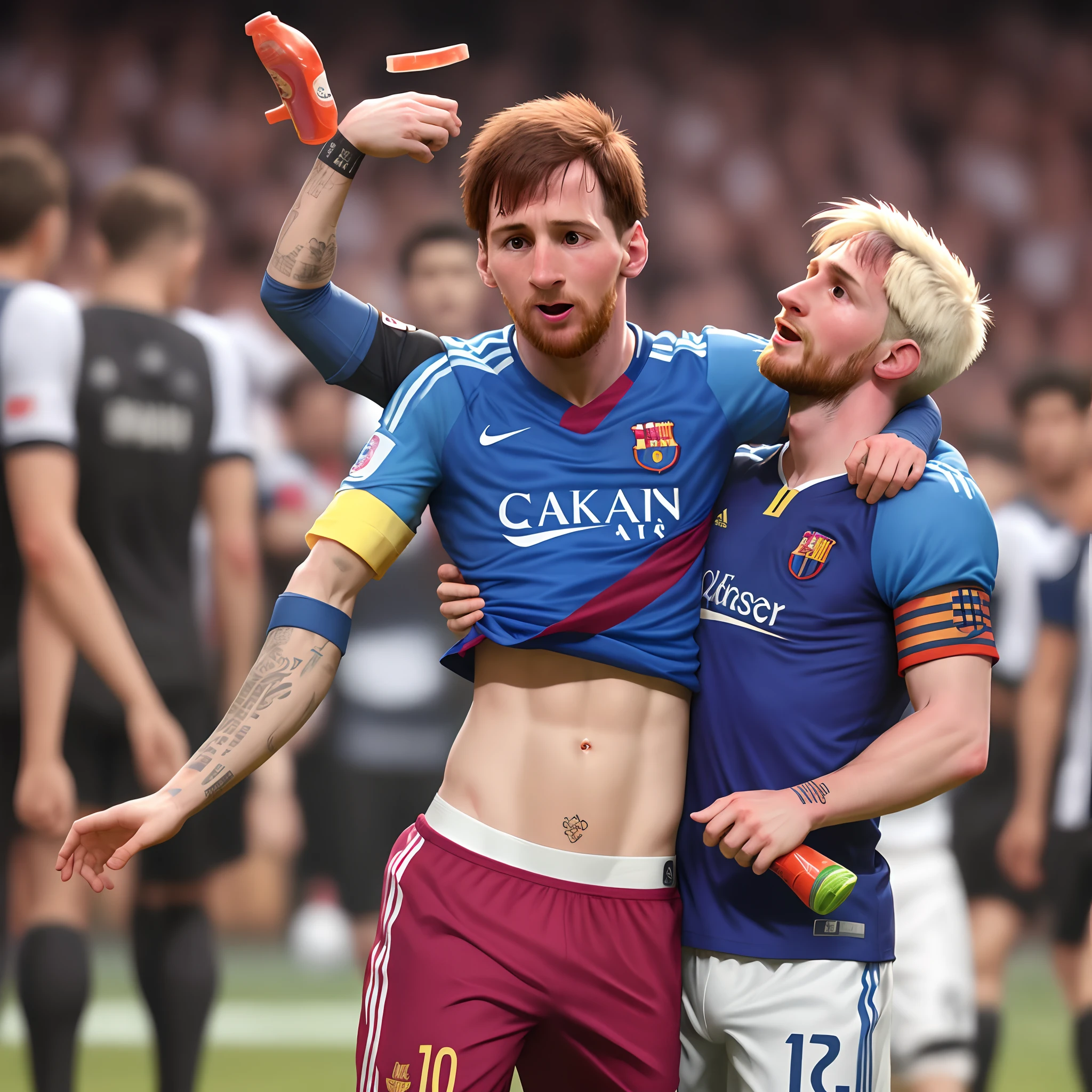 Messi chupando pirulito