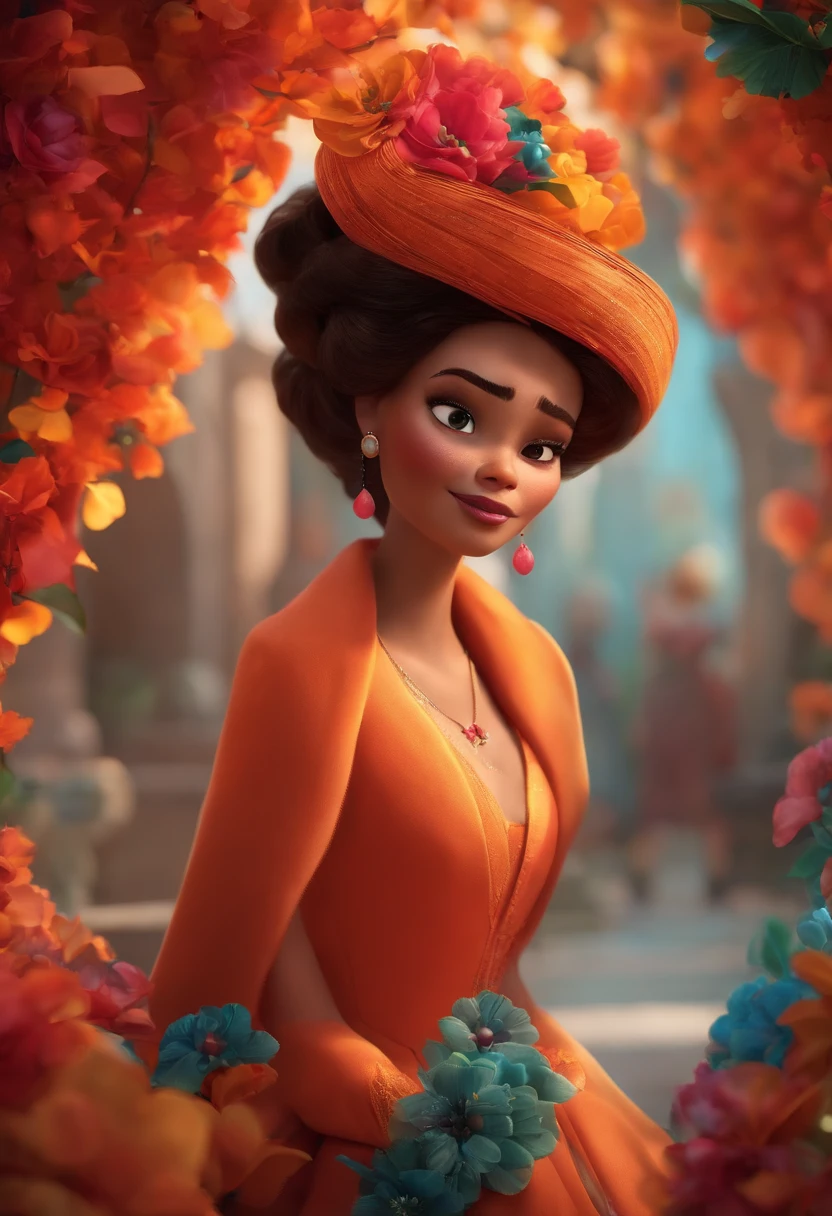 A Dream Architect Inspired by Pixar Animation, de perto. Facial expressions are captivating, com um toque de irrealidade. Vestido de roupa moderna
