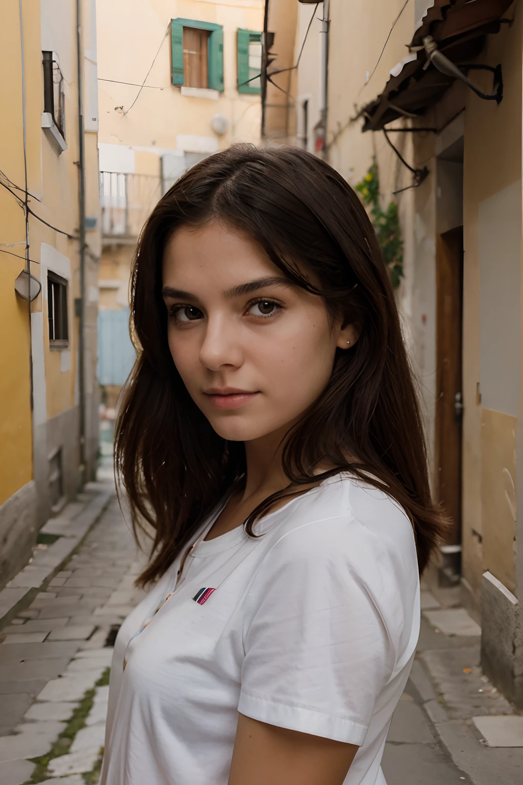 a portrait of a Girl from Italy