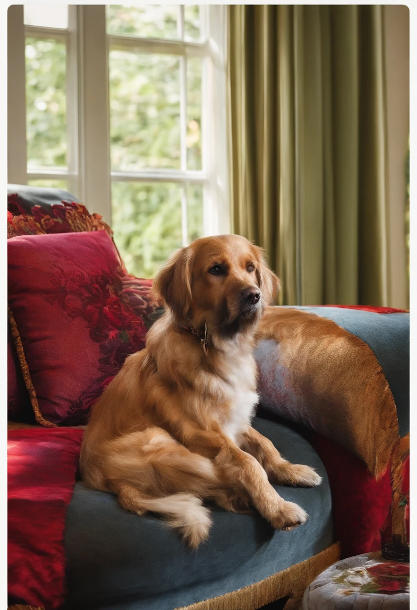 Dog on the couch