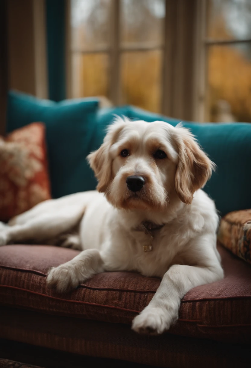 Dog on the couch