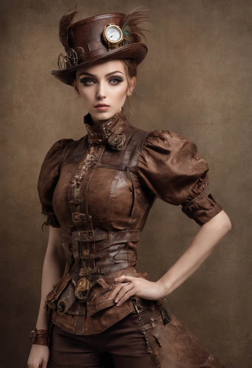 Um garota steampunk