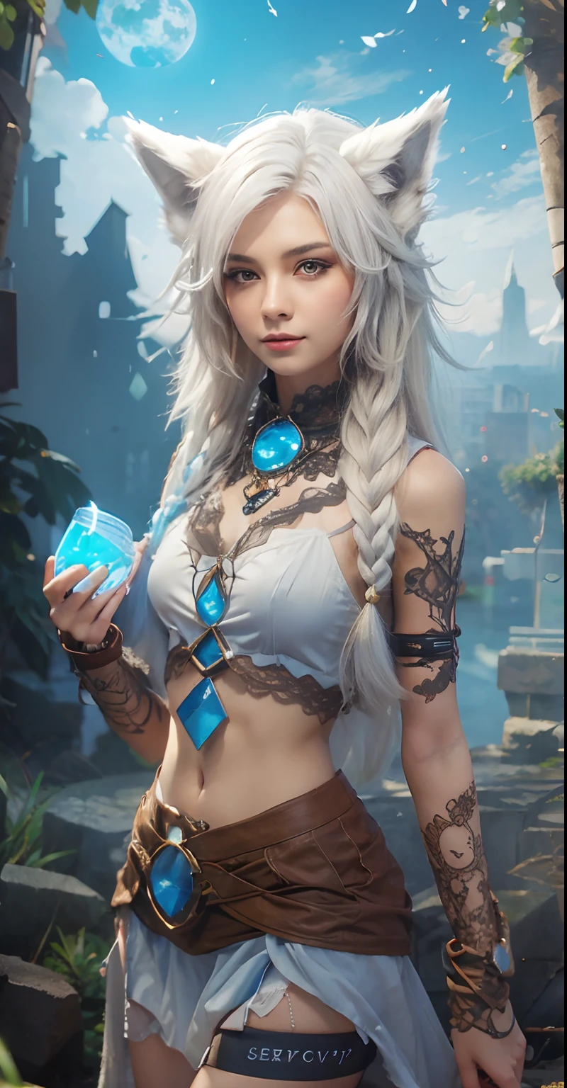 Sexy submissive wolf girl