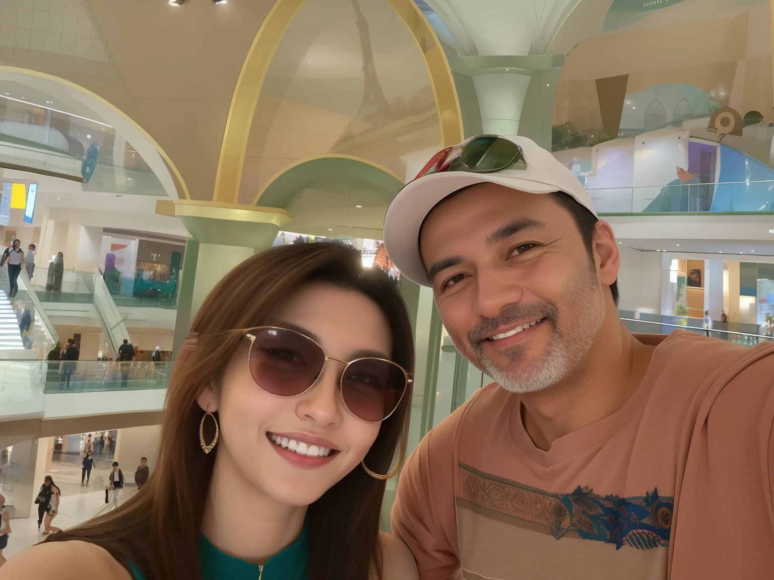 there is a man and a woman that are posing for a picture, imagem de perfil, In Sao Paulo, em barcelona, em um shopping, vacation photo, in the 4 0th millennium, foto de perfil, foto do perfil, Em Espanha, em Las Vegas, 4 k post, foto de perfil, Postagem 4k, Casal feliz, em um shopping, no museu