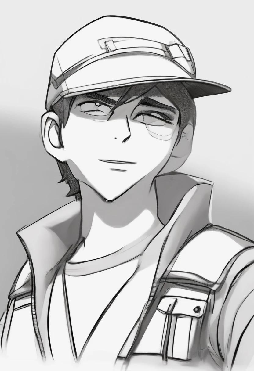 personagem dos desenhos animados de um Jovem masculino, Fair to medium skin complexion, olhos castanhos, sobrancelhas finas e bem definidas, medium-sized mouth with lightly full lips, Straight, medium-sized nose. Is wearing a red cap with dark hair partially visible under the cap. animation character, Caractere estilizado, animation style rendering, 3D estilizado, Arnold Maya render, 3 d render stylized, toon render keyshot, Personagem 3D, Personagem 3D, 3d rendering stylized, 3 d character render, personagem de desenho animado, Personagem de close up, Pose de personagem, (Estilo Pixar) (master part:1.2) (Bokeh) (best quality) (pele detalhada) (textura detalhada) (8k) (argila) (Cinematic lighting) (foco nítido