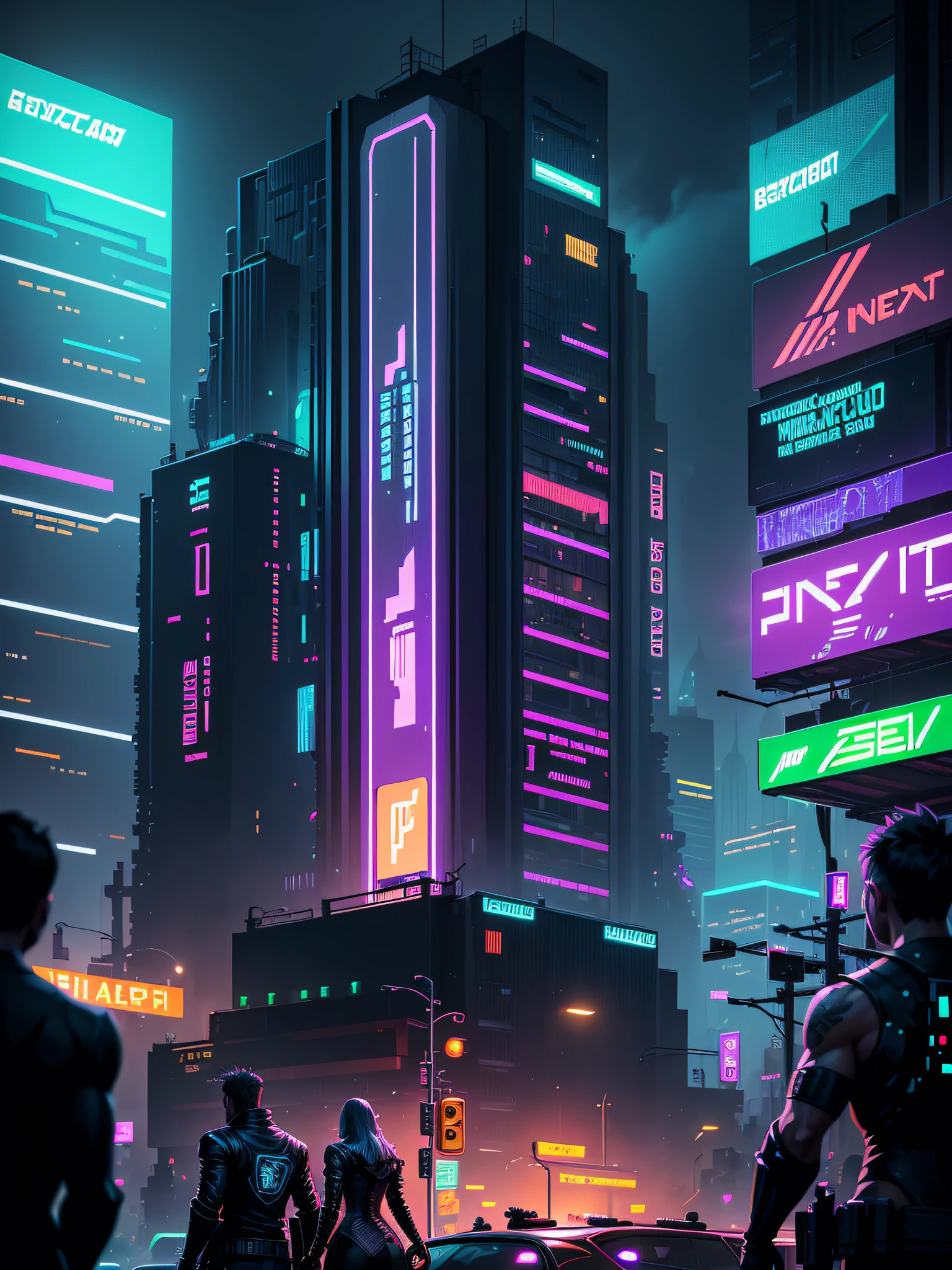Pixel art style, Cyberpunk, blade runner world, rpg game, night club, panning shot, very intricate, hyper detailed, masterpiece, 4k, neon and dynamic lighting, colorful, by Aase Berg, dystopian and melancholic atmosphere.