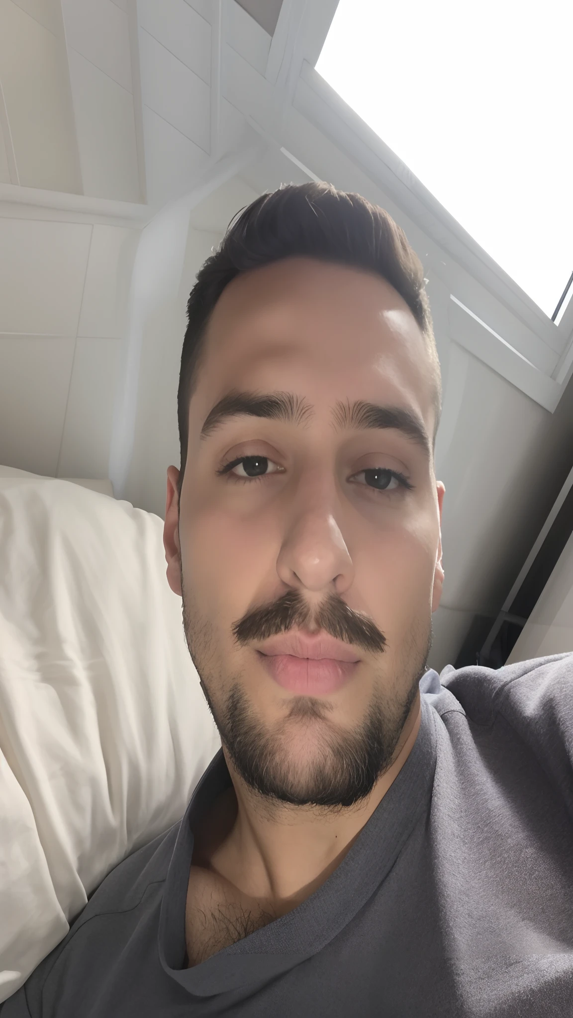 Homem com barba e bigode deitado na cama, 2 7 anos, 2 3 anos, 2 4 anos, 2 8 anos, 2 2 anos, 2 9 anos, 21 anos, Homem de 30 anos, 25 anos, 2 5 anos, imagem profissional, 2 4 - ano - homem de idade