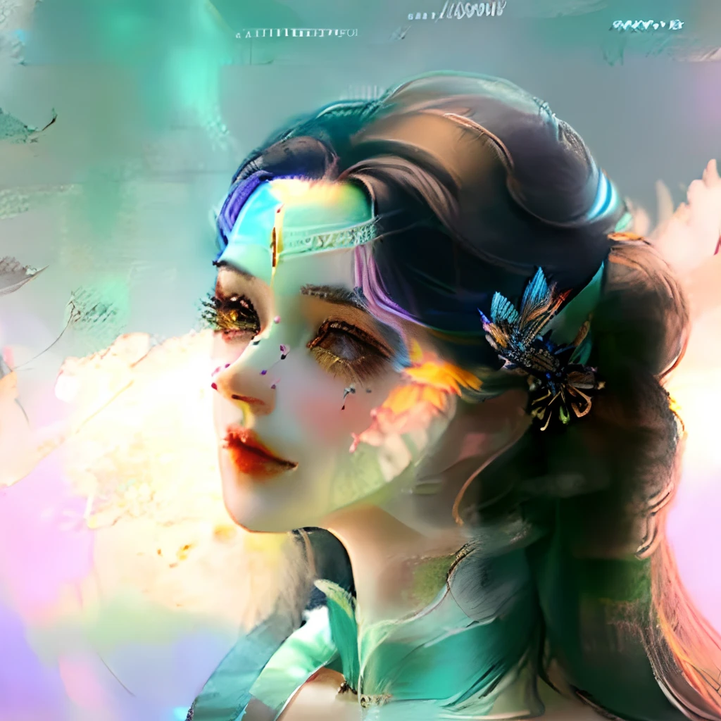 Beautuful Women Face Up