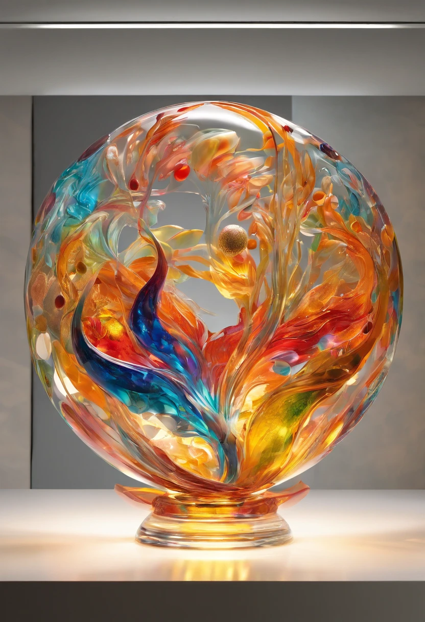 A beautiful masterpiece:1.2 in high resolution and ultra-detailed, created through vitromorphosis. The artwork depicts the transformation of glass into intricate and mesmerizing forms. The main subject of the artwork is a stunning glass sculpture, radiating with vivid colors and sharp focus. The glass artwork stands tall in an art studio, illuminated by professional and studio lighting, which highlights its exquisite details.
The artwork showcases the artist's skillful craftsmanship and attention to detail. The glass sculpture features delicate curves and intricate patterns, reflecting the artist's expertise in manipulating the fragile medium. The artwork captures the shimmering and translucent nature of glass, portraying its unique properties and allure.
The color palette of the artwork is vibrant and diverse, consisting of a range of hues that accentuate the beauty of the glass sculpture. The colors blend harmoniously, creating a visually striking composition. The artwork is bathed in natural light, adding depth and dimension to the glass sculpture's appearance.
The artwork embodies the artistic style of glass artistry, combining elements of contemporary and abstract aesthetics. The intricate details and refined craftsmanship highlight the artist's mastery of the vitromorphic technique. The artwork invites viewers to appreciate the beauty of glass and its transformative potential.
Through this prompt, Stable Diffusion will generate a visually stunning and lifelike representation of the glass sculpture, capturing the essence of vitromorphosis and the artist's creative vision.
