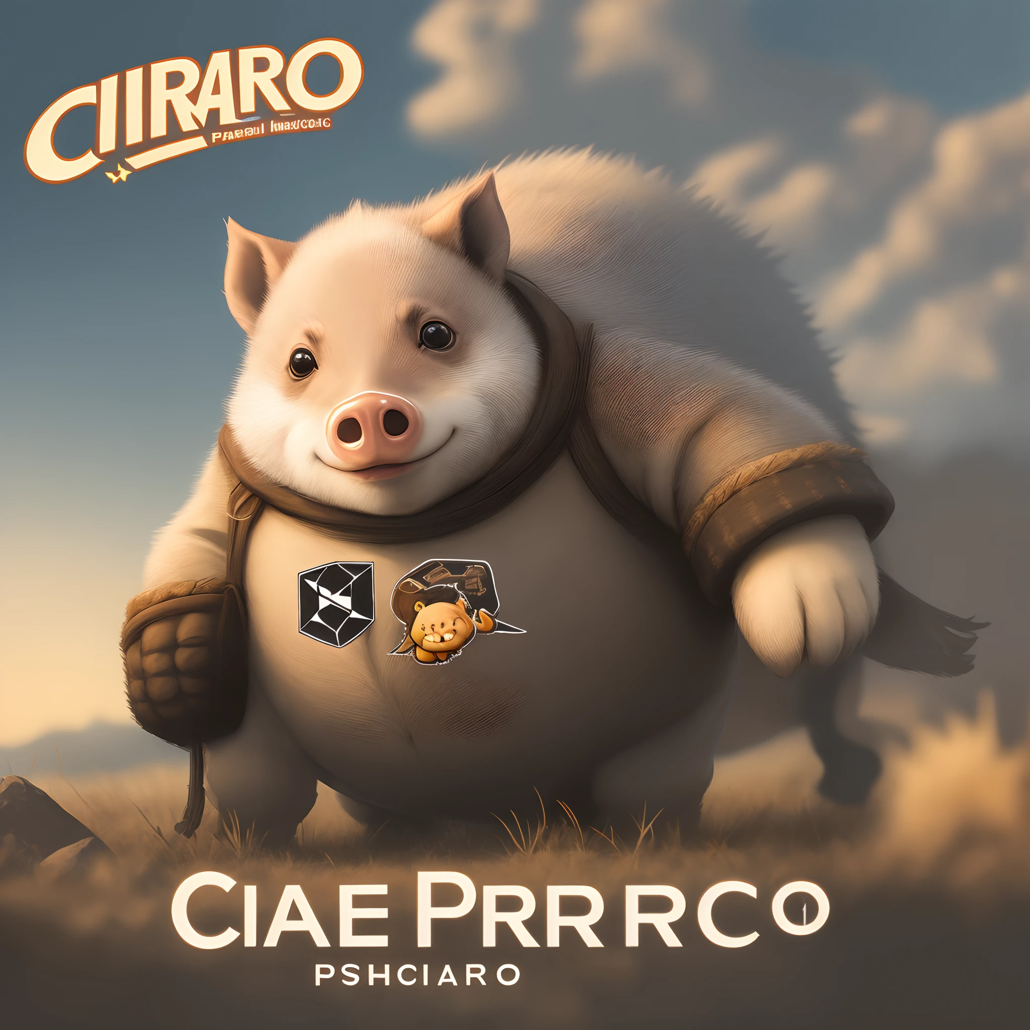 Criar logo porco