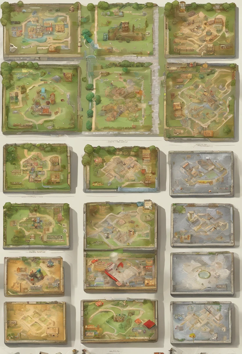 3D board seen from above and Monopoly game format for the development of an architectural project until the execution of the renovation with a beginning, middle and end course --auto