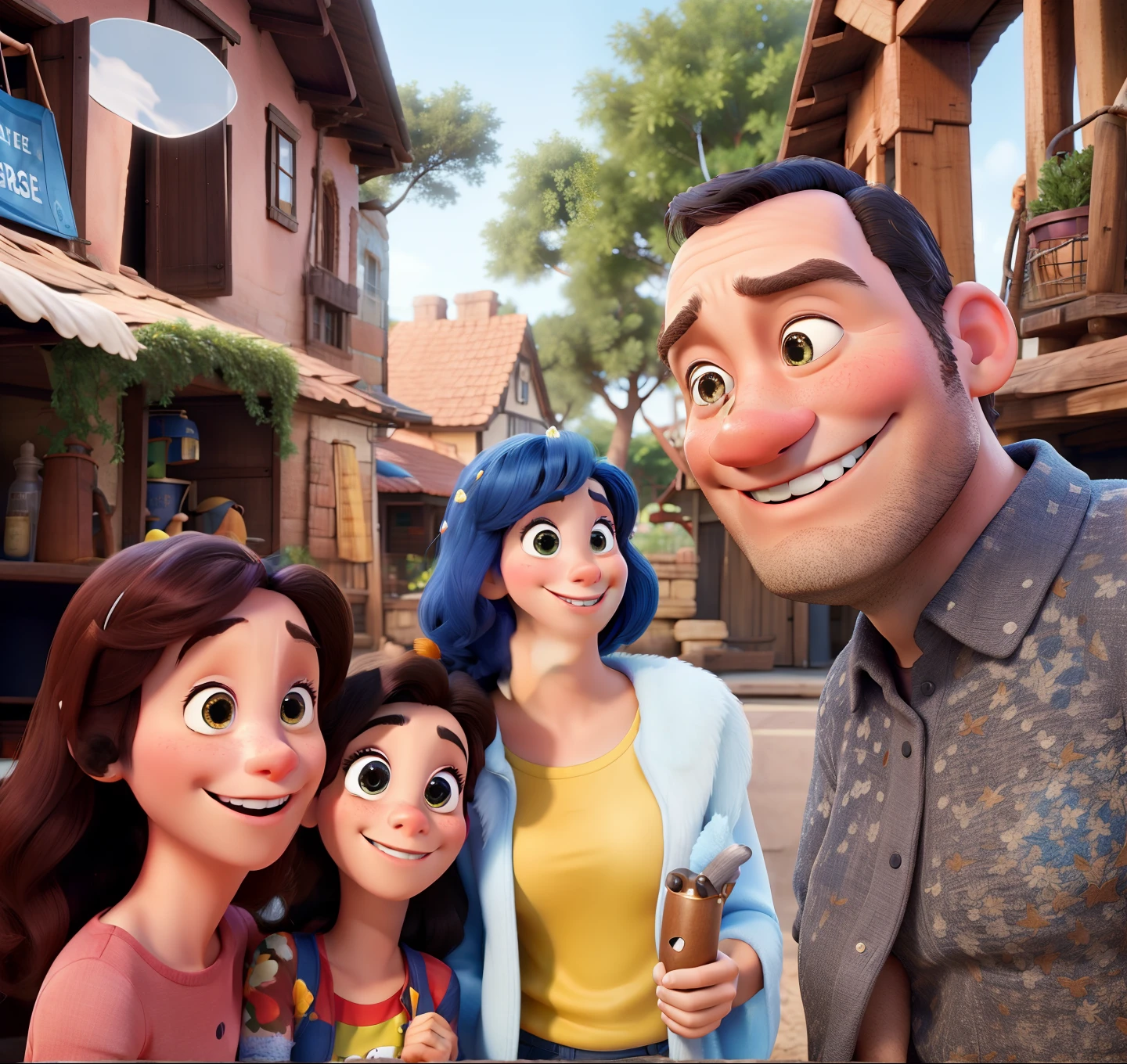 Criar imagem disney pixar desta foto