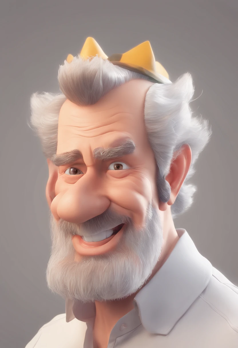 Smiling Man Illustration, sorriso insano, Homem de pele marrom com um sorriso gigante, happily smiling at the camera, sorriso atrevido, he's smiling, sorriso muito grande, Macho sorridente, foto de perfil headshot, rindo sorriso enorme, desenhando no estilo de Arte 3D, c4d, fundo de cor branco puro, estilo disney, estilo pixar render ilustracao Super Detalhe, 8k