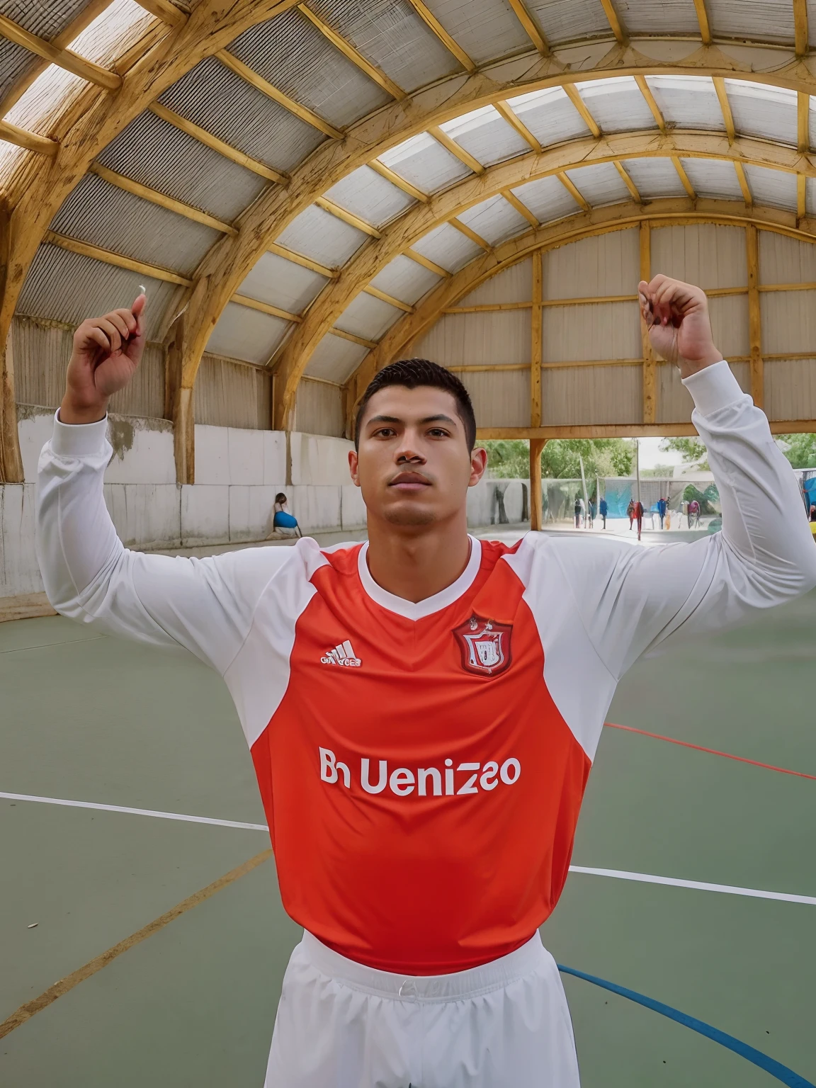Homem de camisa vermelha e branca segurando dois dedos, caio santos, Edon Guraziu, Carmelo Blandino, mateus 9 5, Ronaldo Luis Nazario da Lima, Ronaldo Nazario Fenomeno, ástor alexander, Ronaldo Phenomenon, icaro carvalho, saâdane afif, daniel mirante