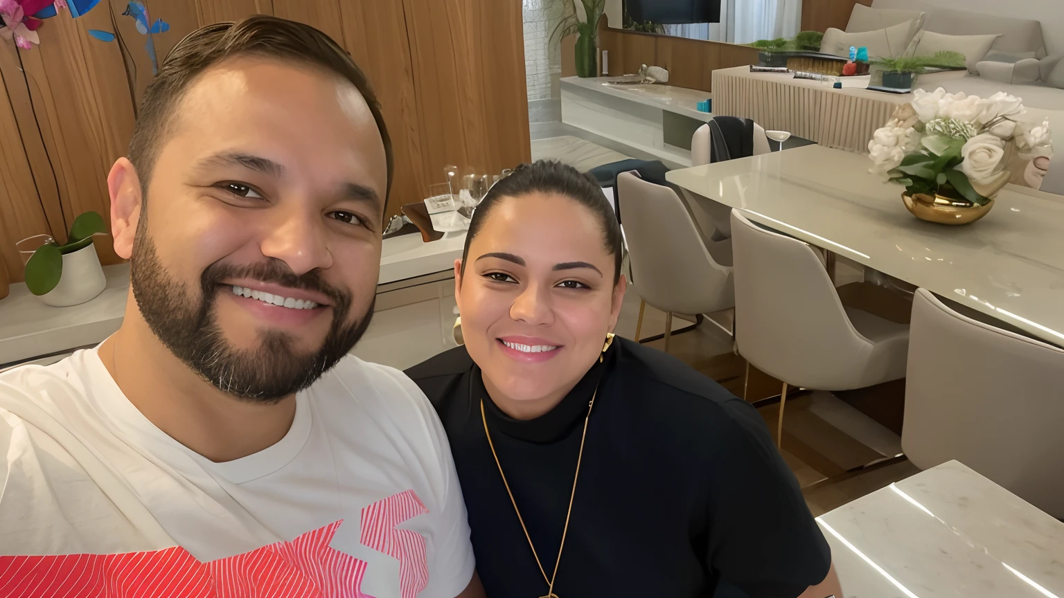 there is a man and a woman that are posing for a picture, In Sao Paulo, imagem de perfil, Karla Ortiz, Karolina Cummings, Directed by: Felipe Seade, foto de 2022, Thomas Anthony e Malika Favre, fernanda suarez, Directed by: Nandor Soldier, tirado no iphone 14 pro, foto do perfil, foto do snapchat