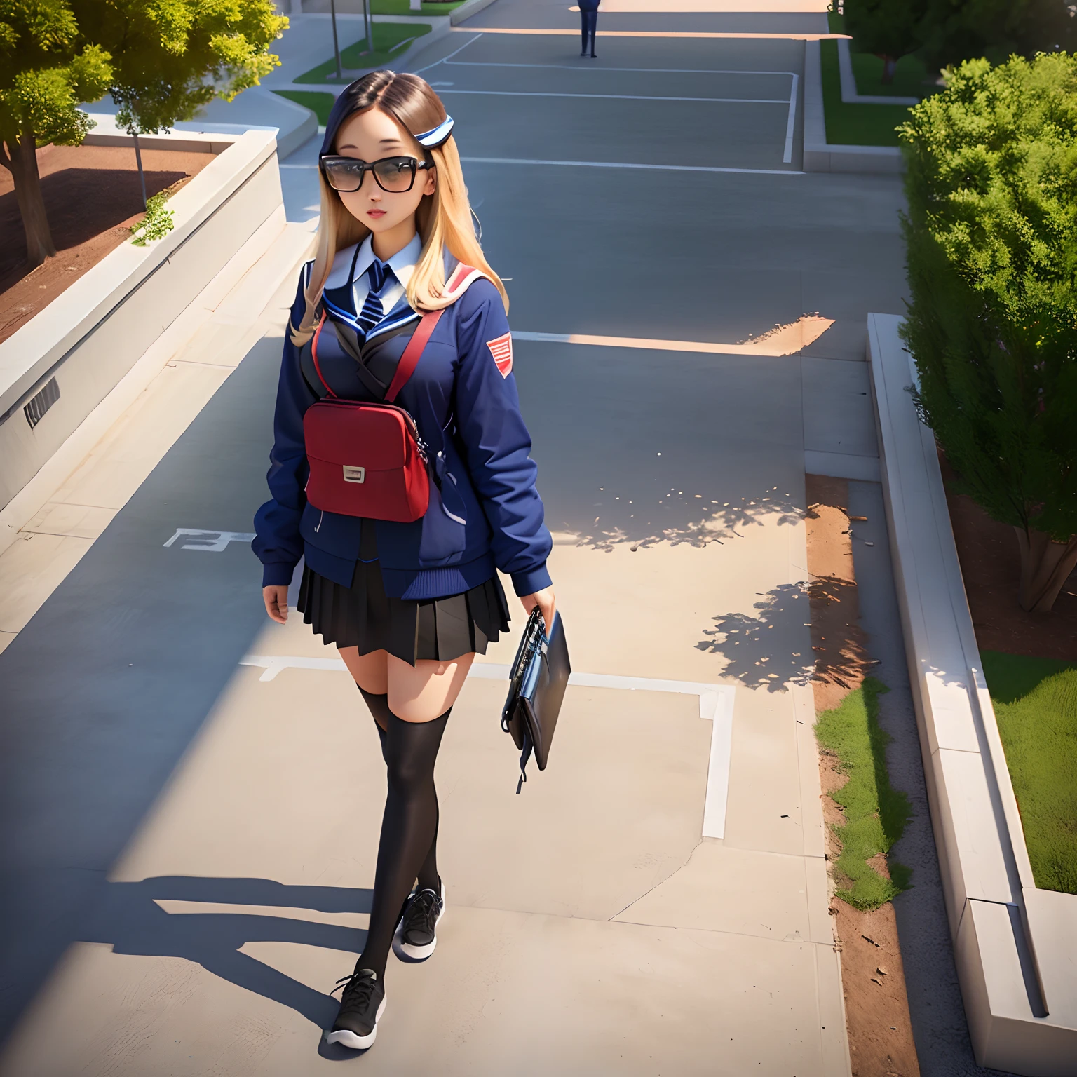 3d school yard campus